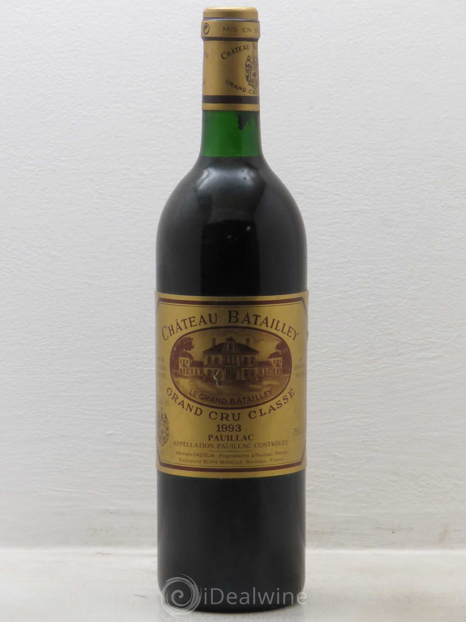 Château Batailley 5ème Grand Cru Classé 1993 - Lot de 6 bouteilles - 0