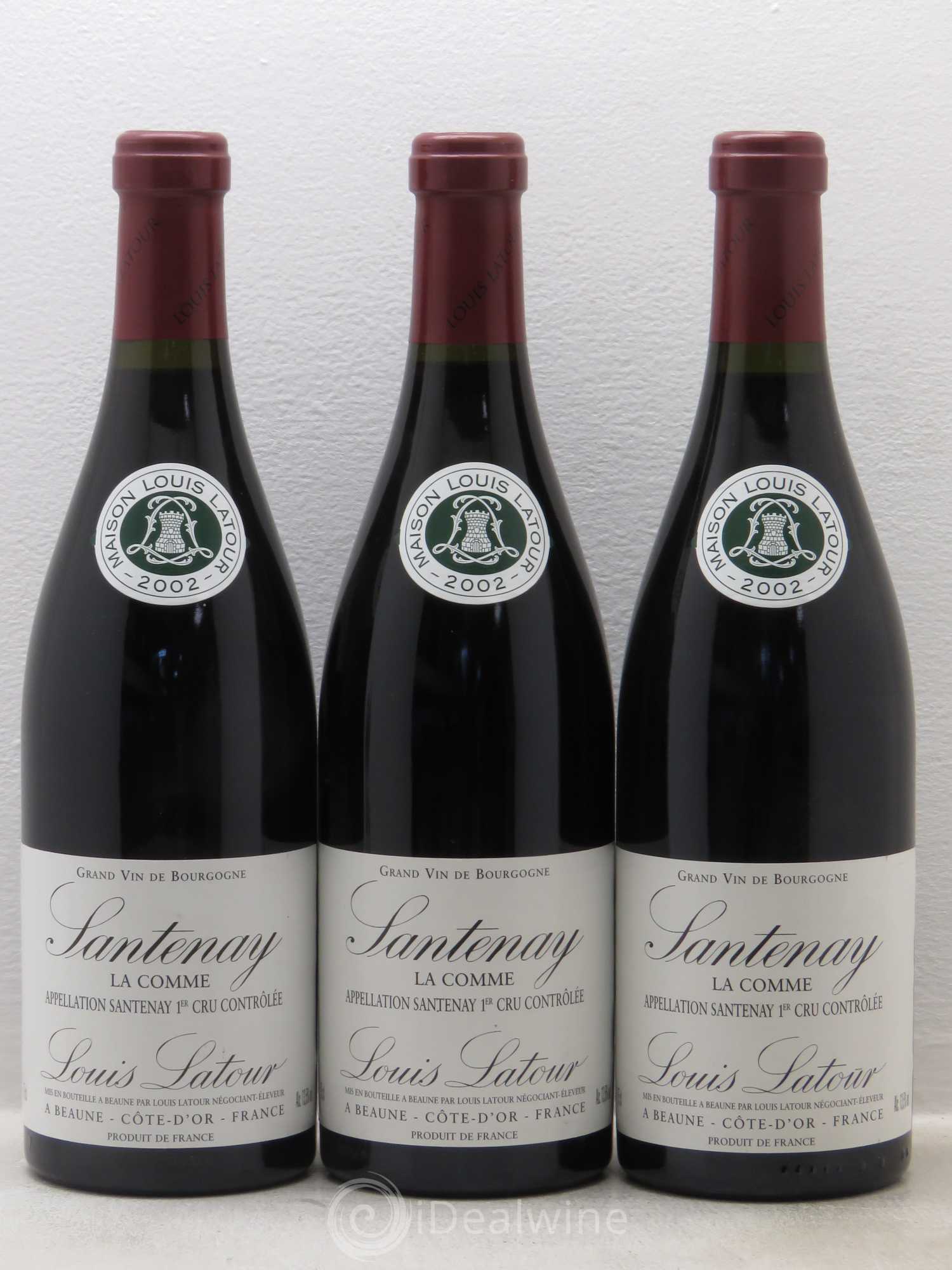 Santenay 1er Cru Comme Domaine L.Latour 2002 - Posten von 3 Flaschen - 0