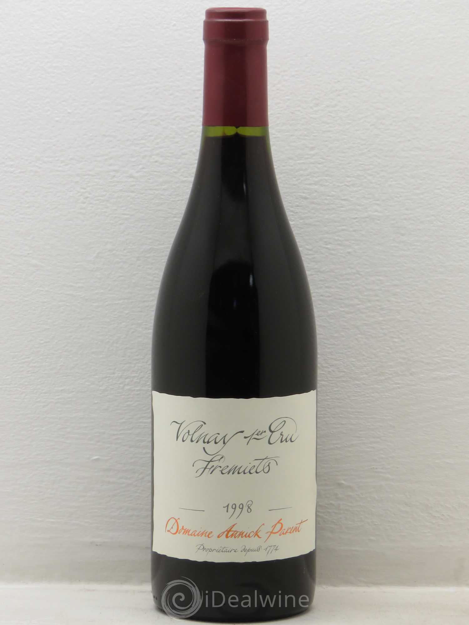 Volnay 1er Cru Les Fremiets Annick Parent (Domaine) 1998 - Lot de 1 bouteille - 0