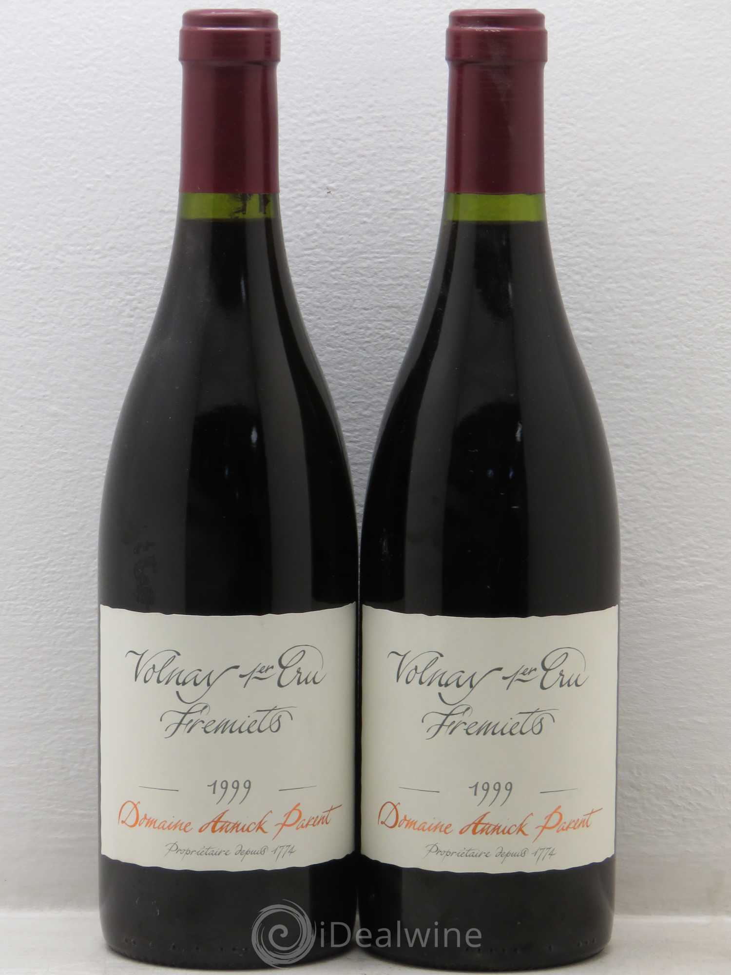 Volnay 1er Cru Les Fremiets Annick Parent (Domaine) 1999 - Lot de 2 bouteilles - 0