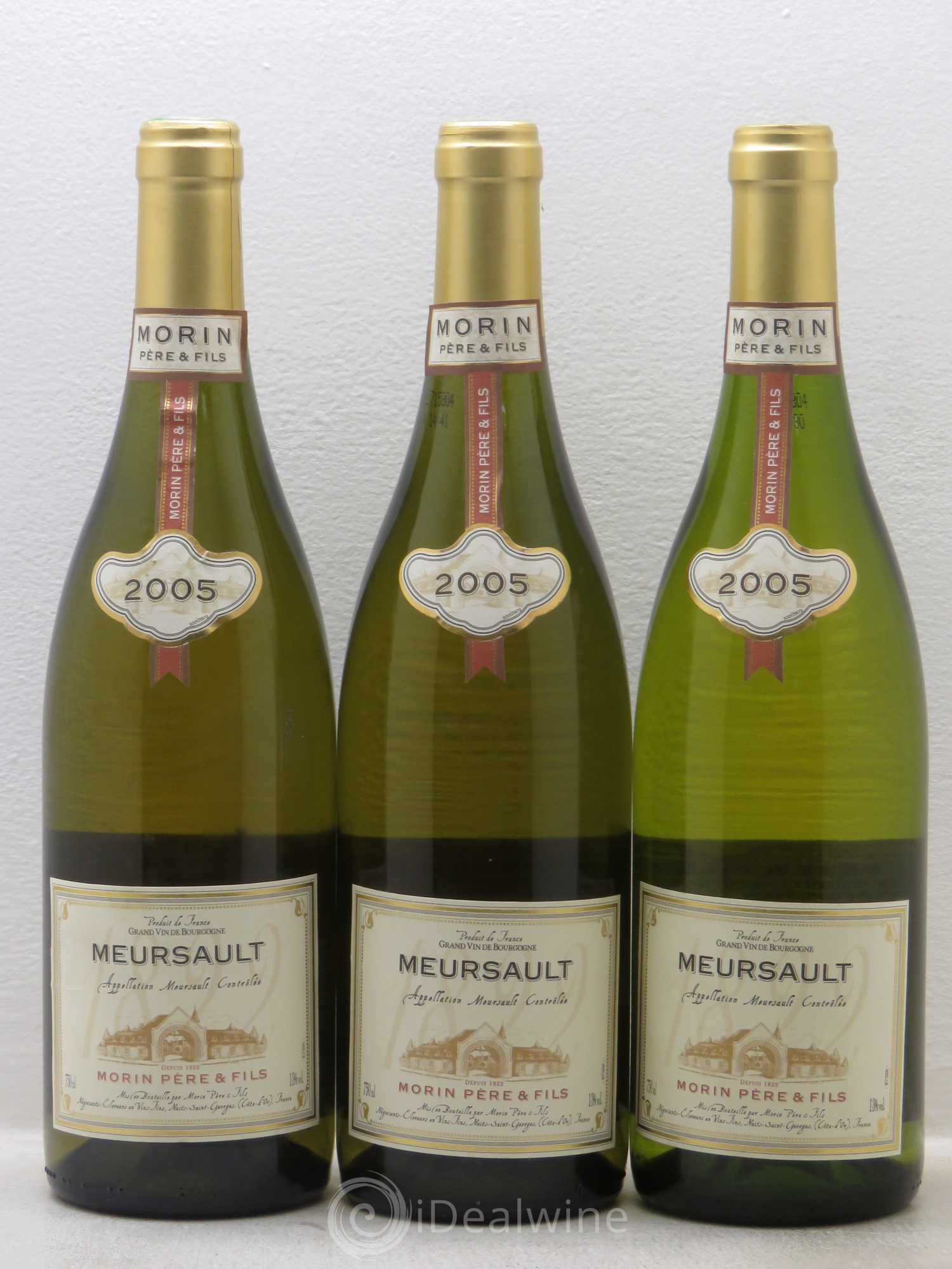 Meursault Domaine Morin 2005 - Lot de 3 bouteilles - 0