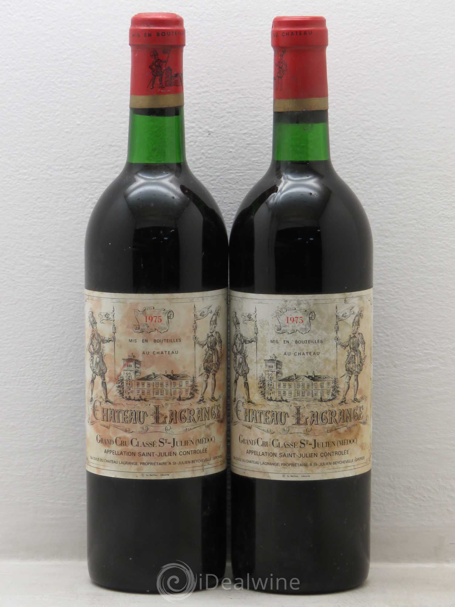 Château Lagrange 3ème Grand Cru Classé 1975 - Lot de 2 bouteilles - 0