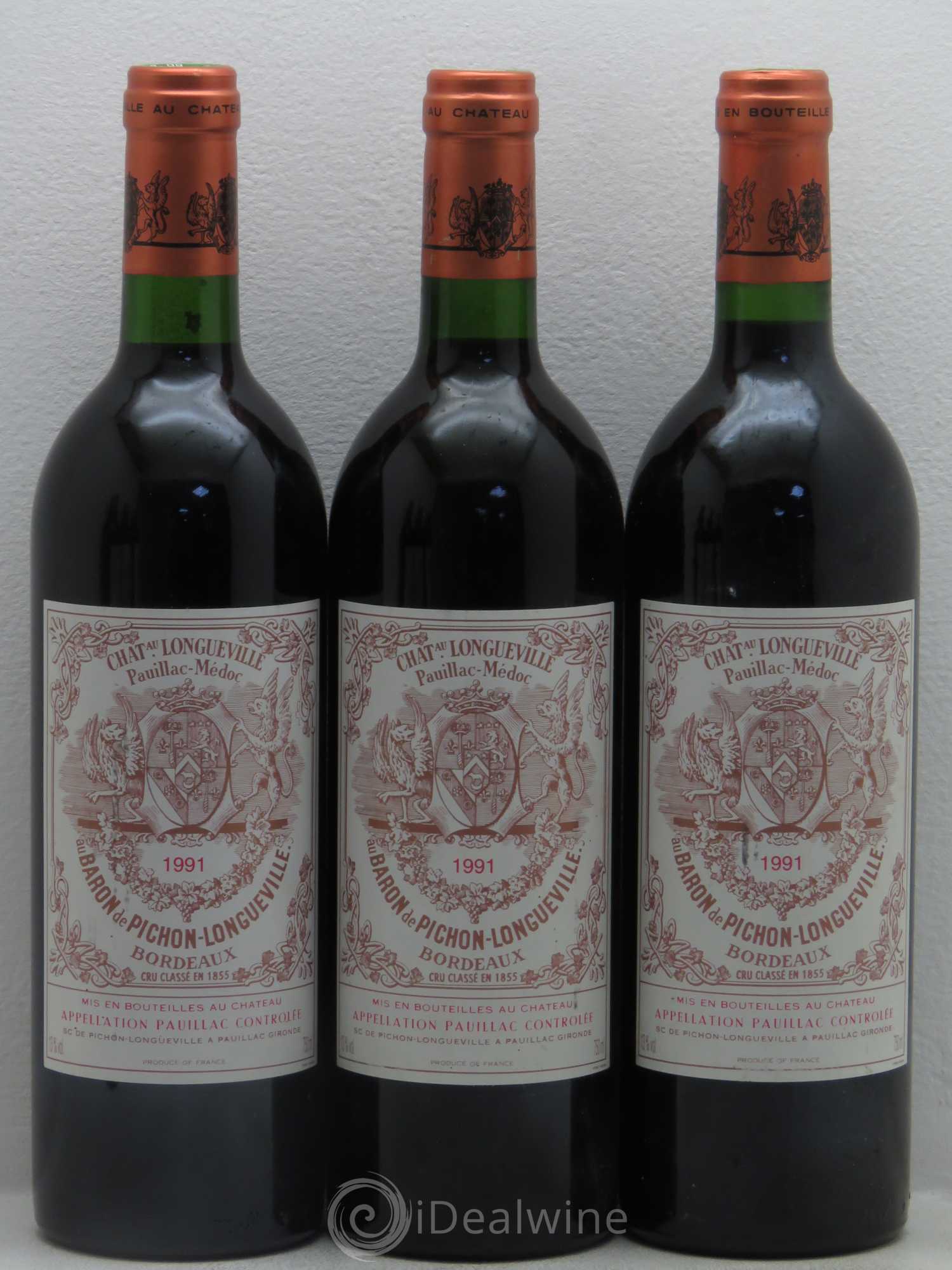 Pichon Longueville Baron 2ème Grand Cru Classé 1991 - Lot de 6 bouteilles - 1