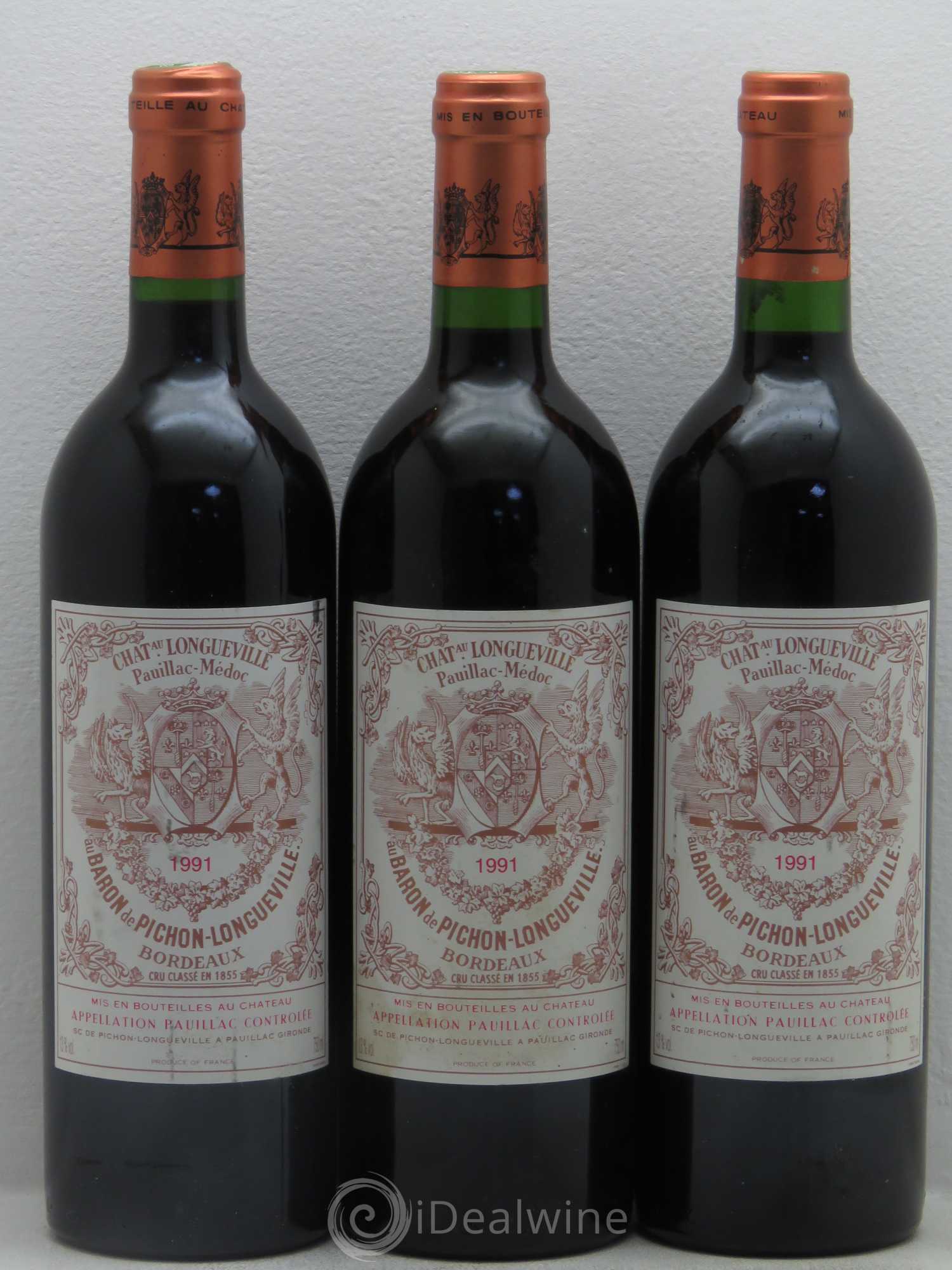 Pichon Longueville Baron 2ème Grand Cru Classé 1991 - Lot de 6 bouteilles - 2