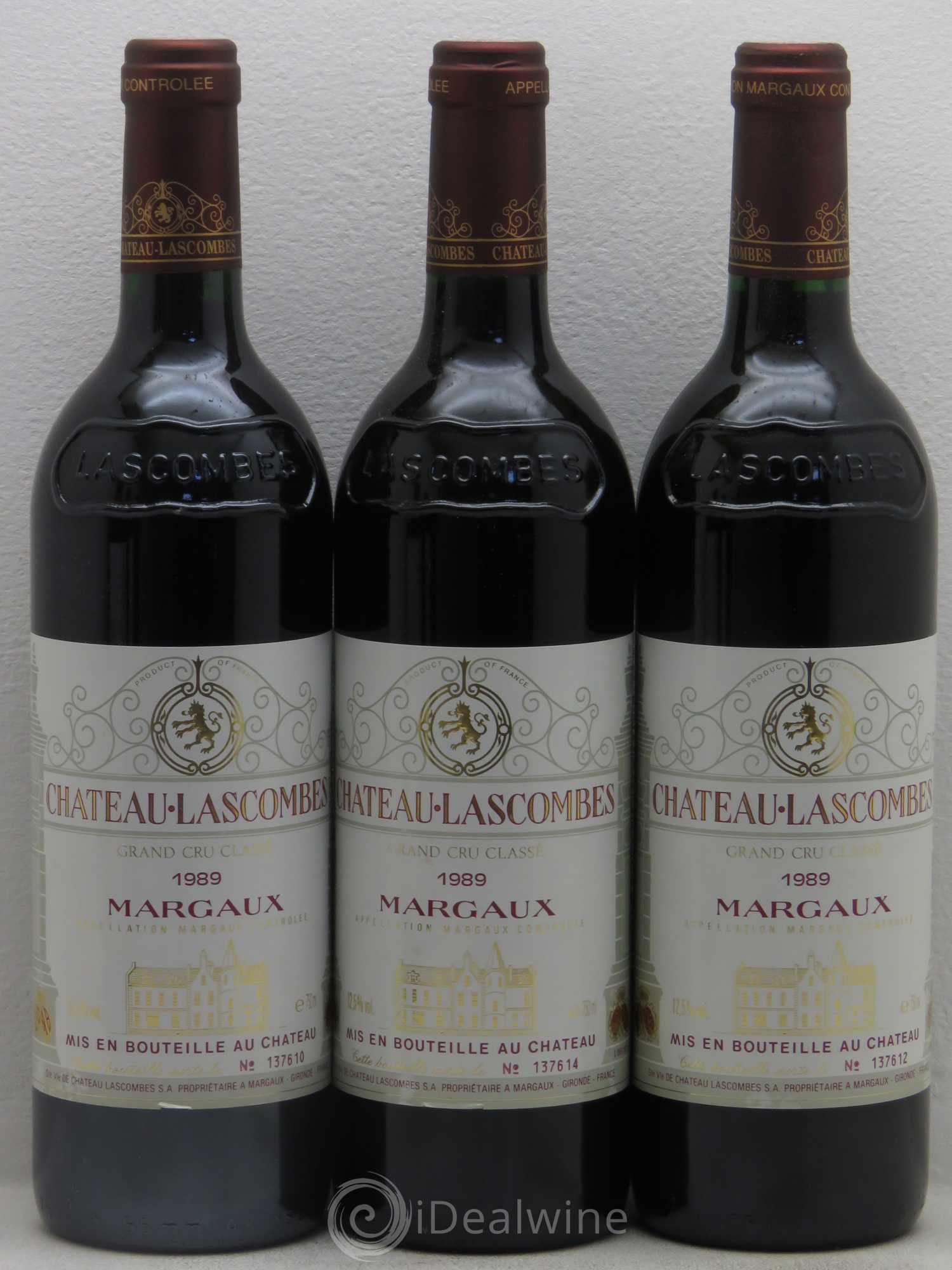 Château Lascombes 2ème Grand Cru Classé 1989 - Lot de 6 bouteilles - 1