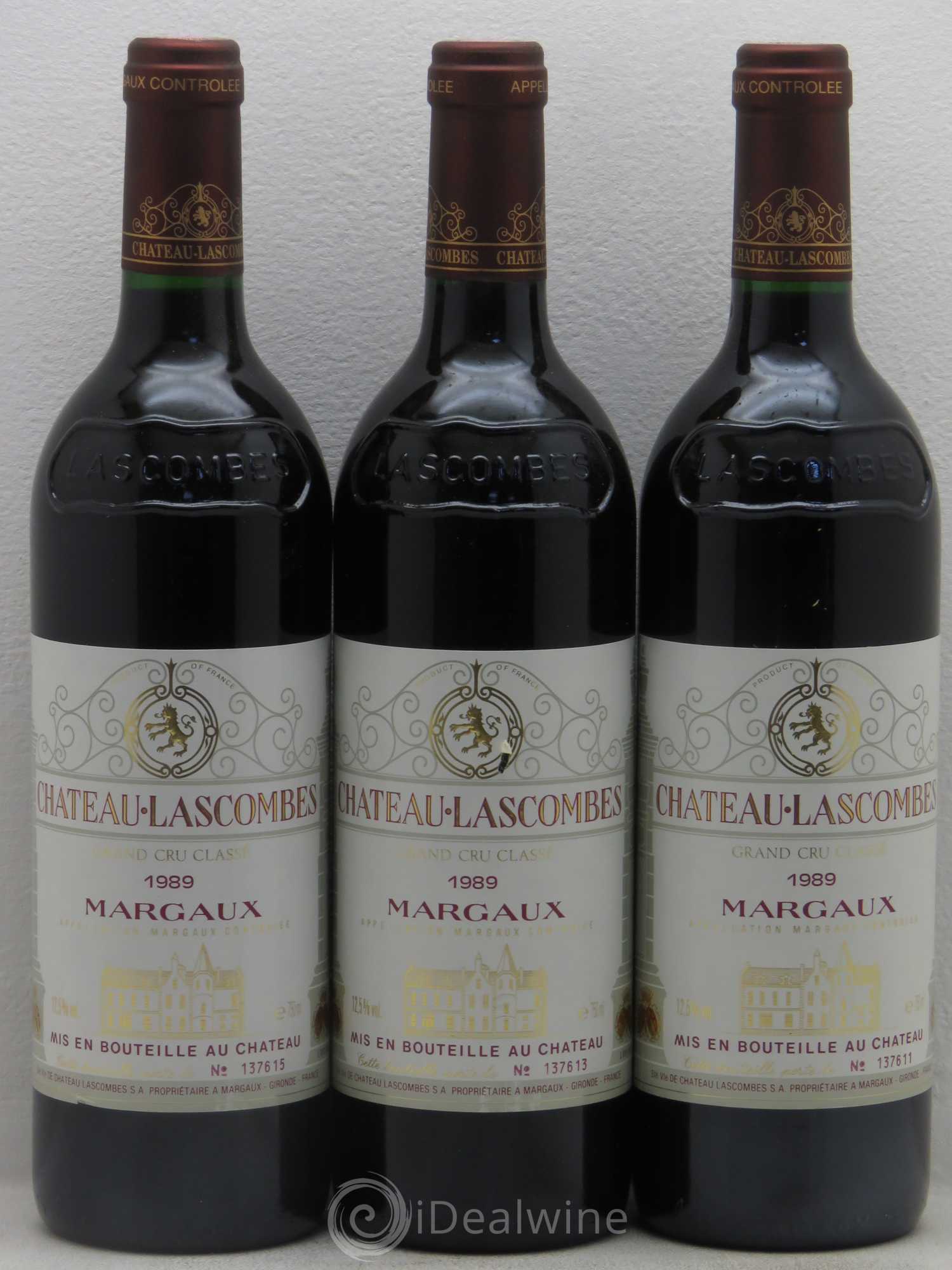 Château Lascombes 2ème Grand Cru Classé 1989 - Lot de 6 bouteilles - 2