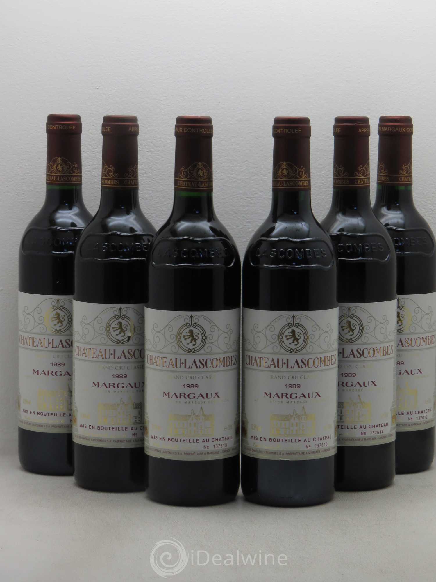 Château Lascombes 2ème Grand Cru Classé 1989 - Lot de 6 bouteilles - 0