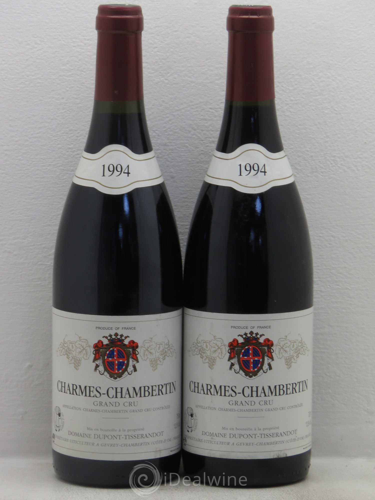 Charmes-Chambertin Grand Cru Dupont-Tisserandot (Domaine) 1994 - Lot de 2 bouteilles - 0