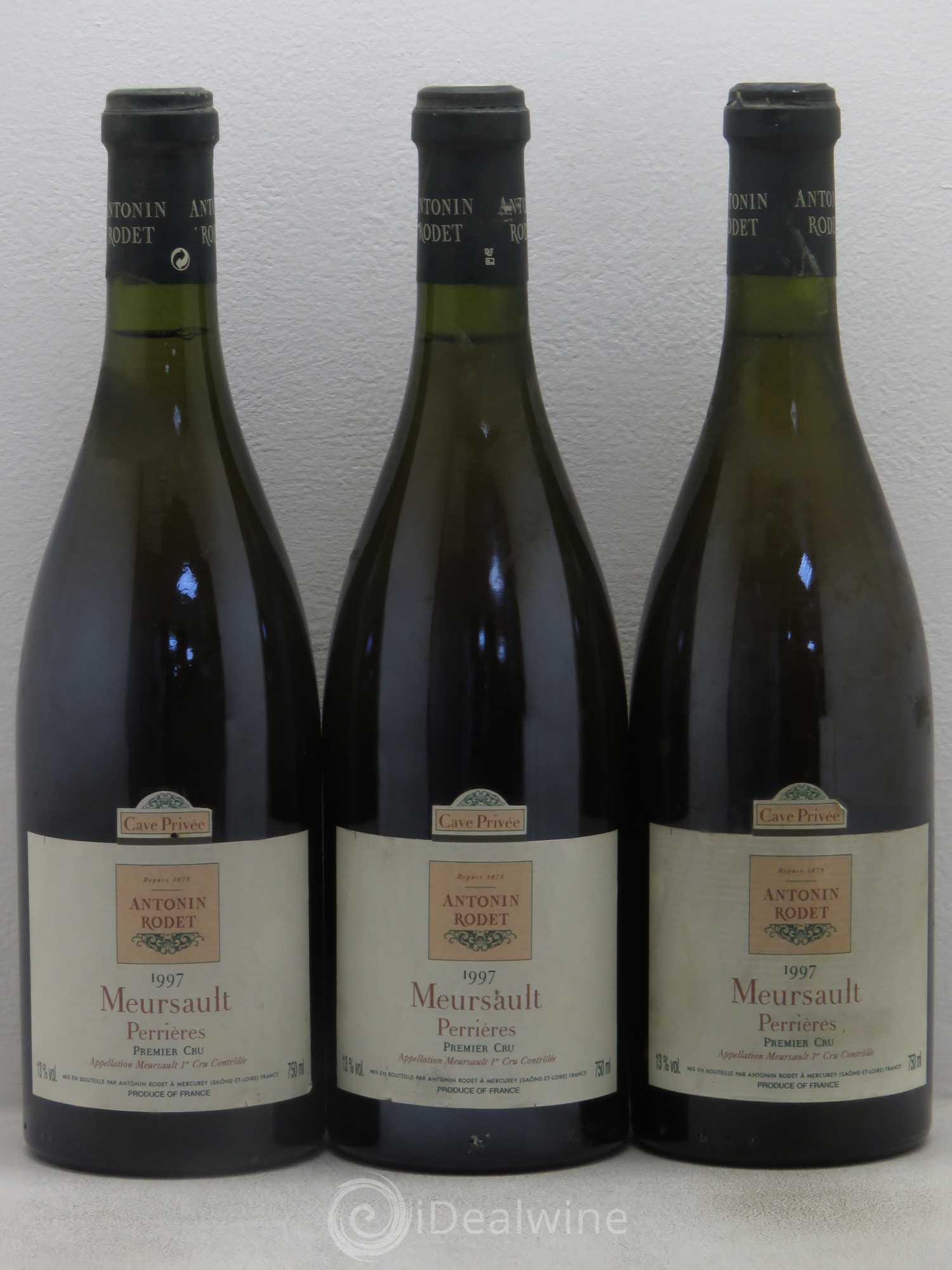Meursault 1er Cru Les Perrières Domaine Rodet 1997 - Posten von 3 Flaschen - 0