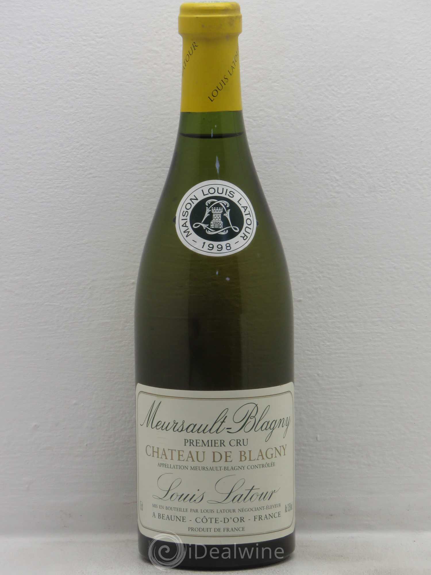 Meursault 1er Cru Blagny - Château de Blagny Louis Latour 1998 - Lot de 1 bouteille - 0