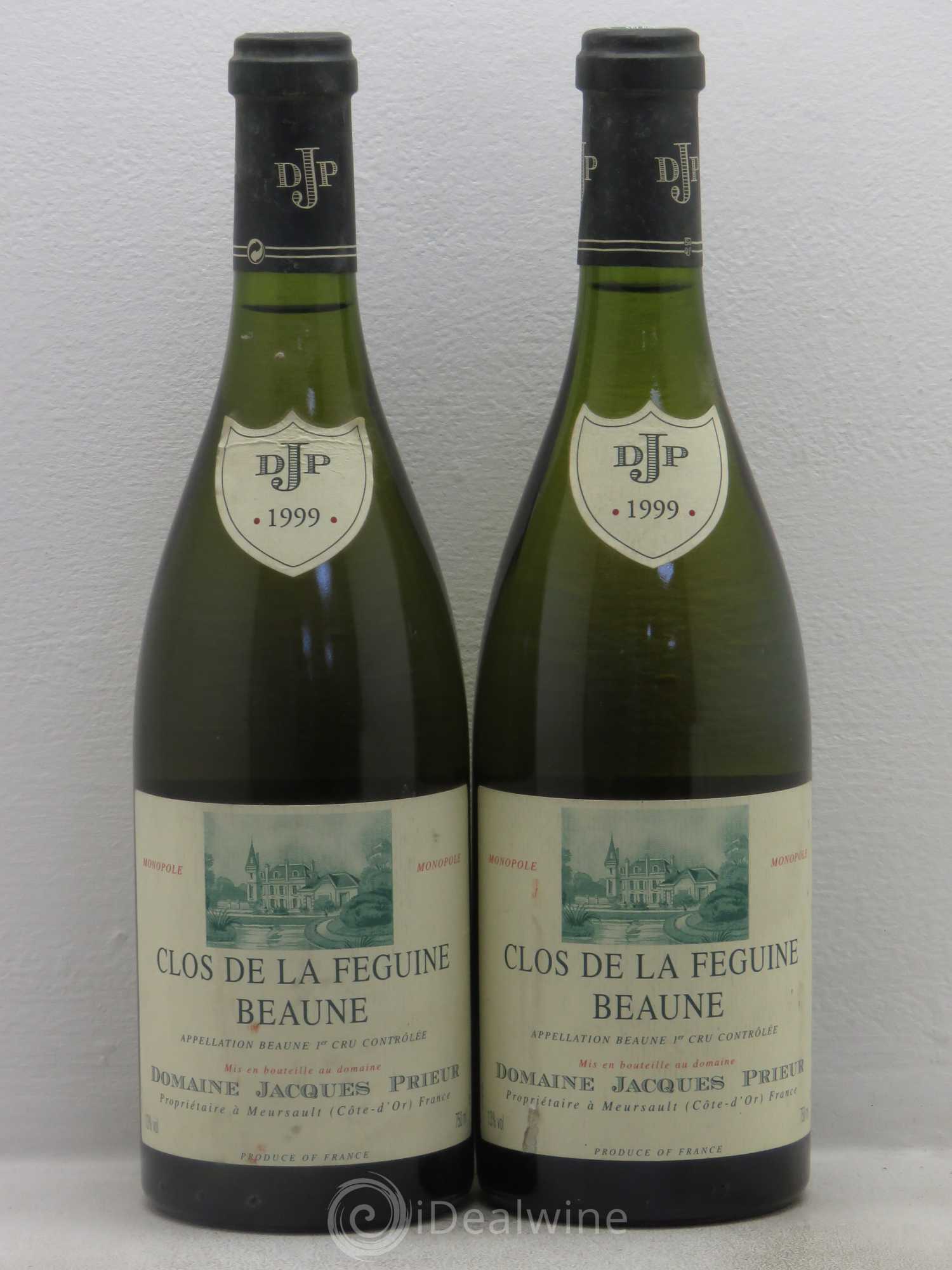 Beaune 1er Cru Clos de la Féguine Jacques Prieur (Domaine) 1999 - Lot de 2 bouteilles - 0