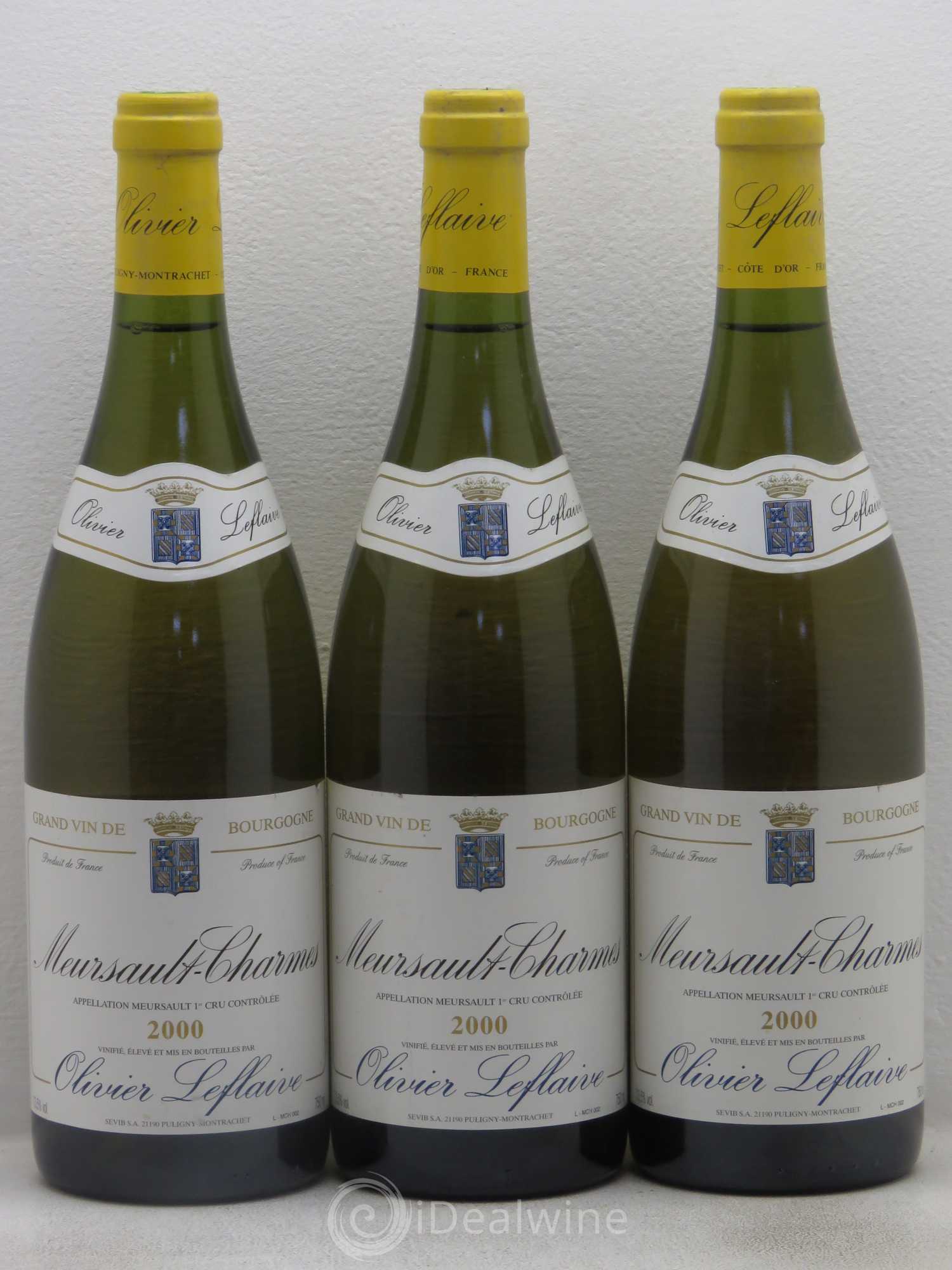 Meursault 1er Cru 2000 - Lot de 3 bouteilles - 0