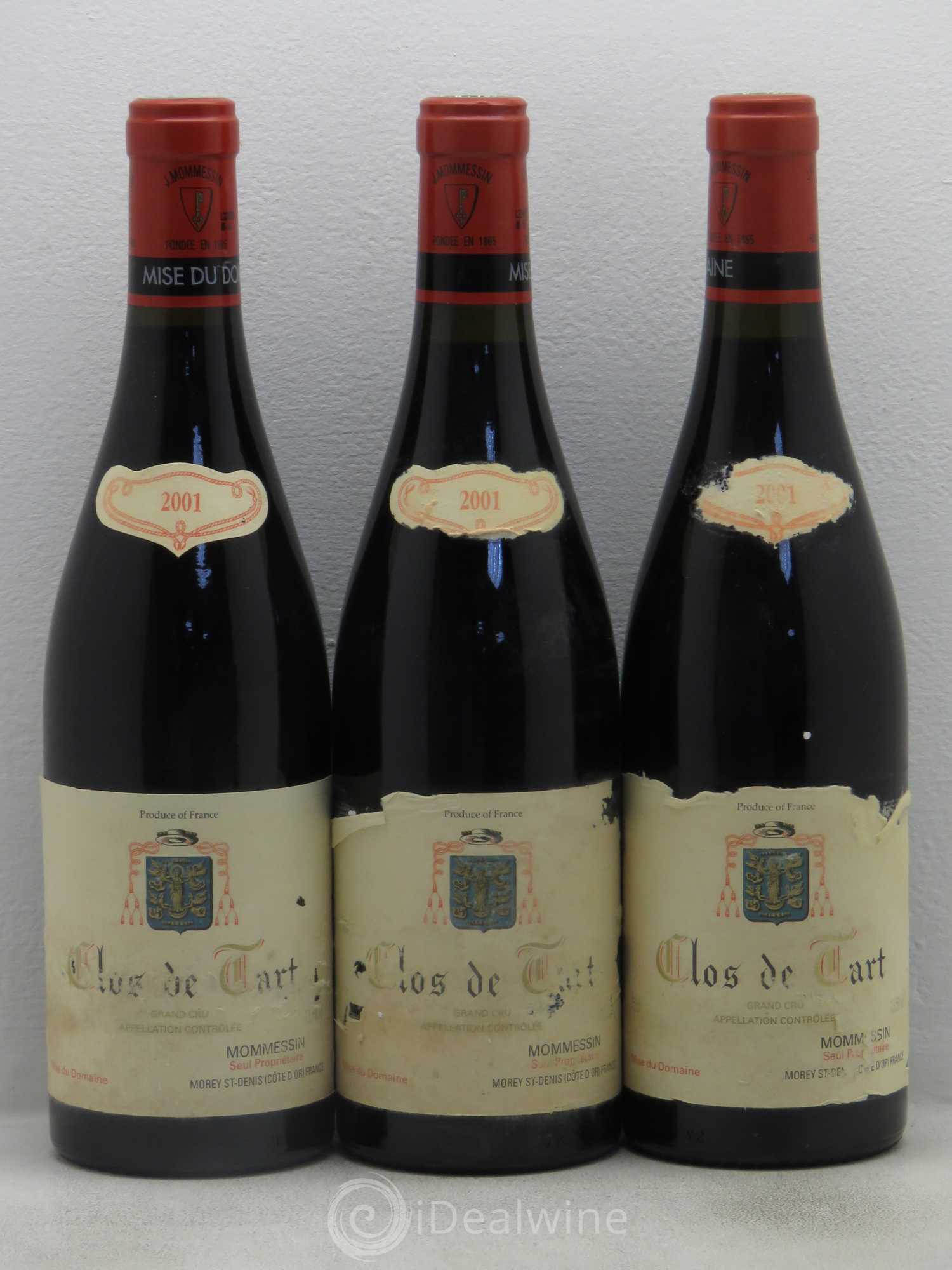 Clos de Tart Grand Cru Clos de Tart 2001 - Lot de 3 bouteilles - 0