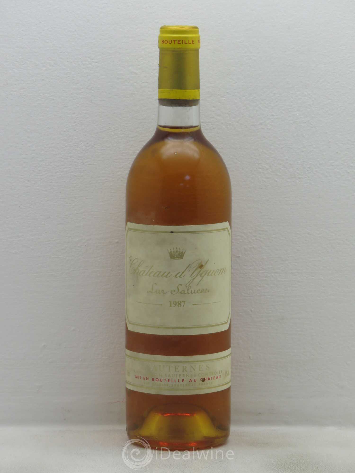 Château d' Yquem 1er Cru Classé Supérieur 1987 - Lotto di 1 bottiglia - 0