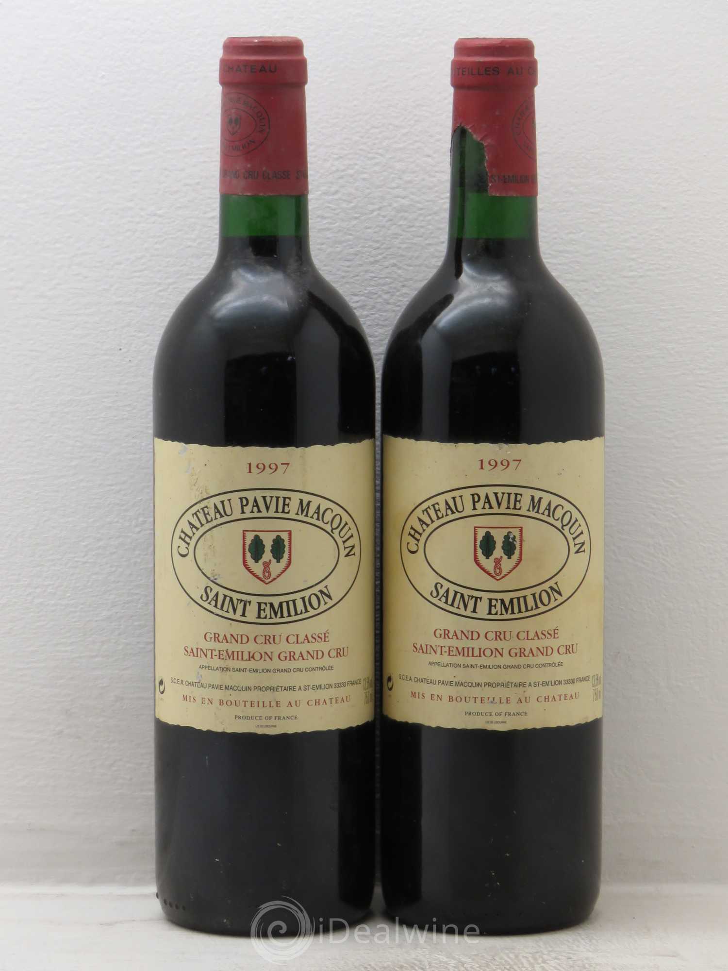 Château Pavie Macquin 1er Grand Cru Classé B 1997 - Lot de 2 bouteilles - 0