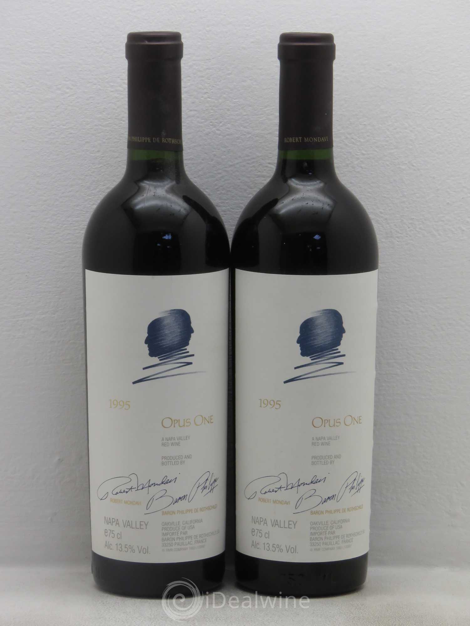 Napa Valley Opus One Robert Mondavi 1995 - Lot de 2 bouteilles - 0