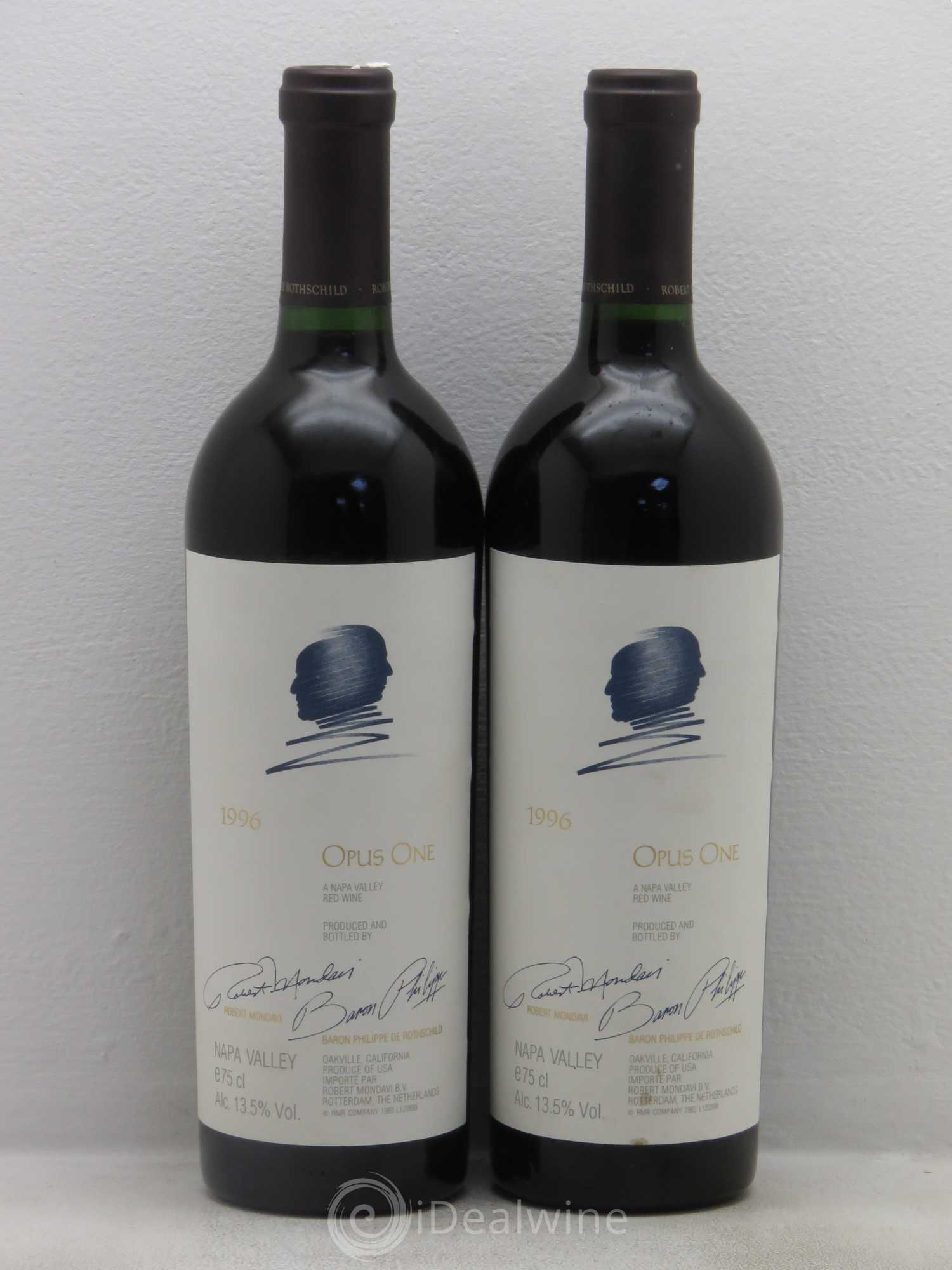 Napa Valley Opus One Robert Mondavi 1996 - Lot de 2 bouteilles - 0