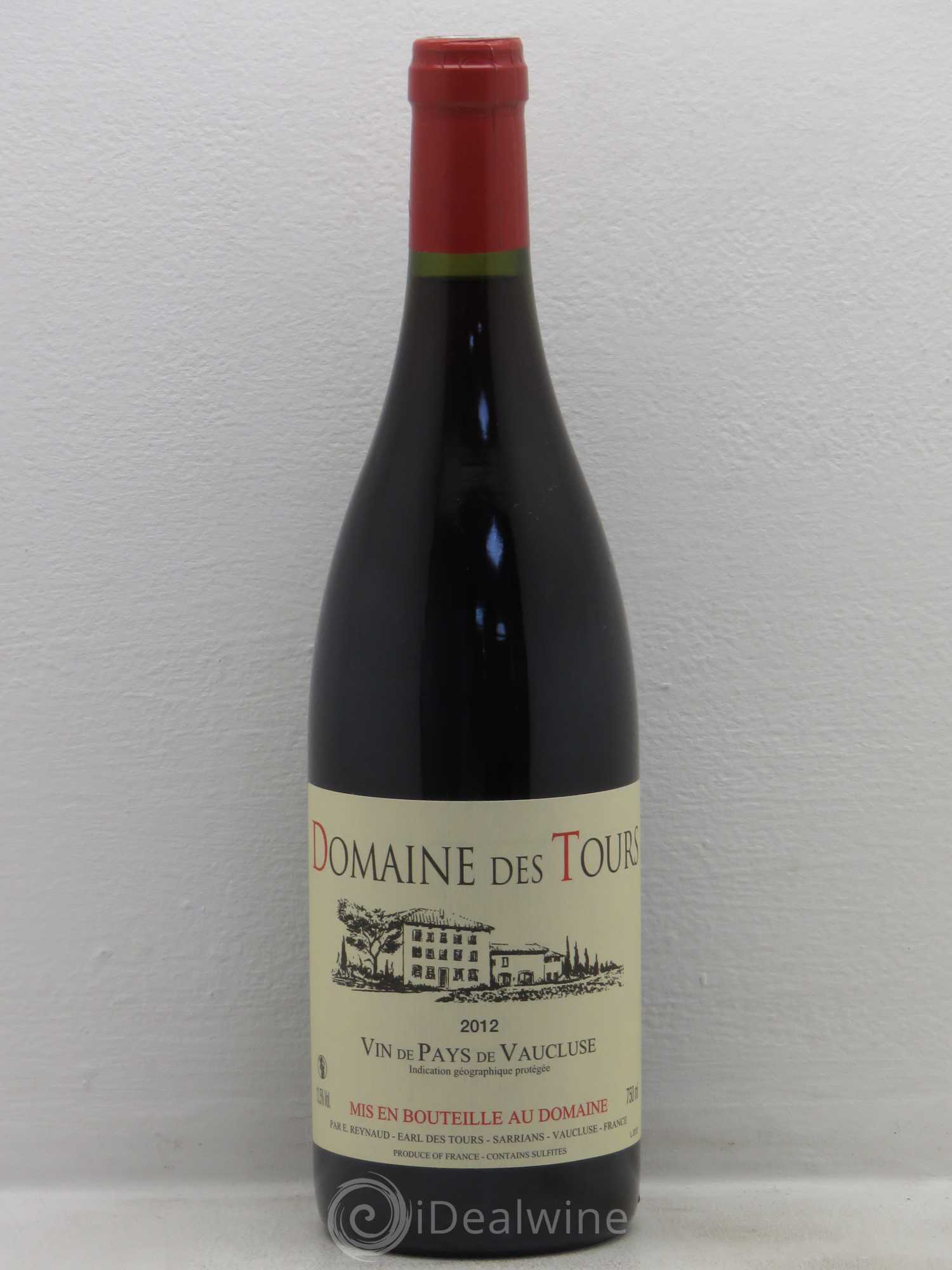 Vaucluse (Vin de Pays de Vaucluse) Domaine des Tours Emmanuel Reynaud 2012 - Lot de 1 bouteille - 0