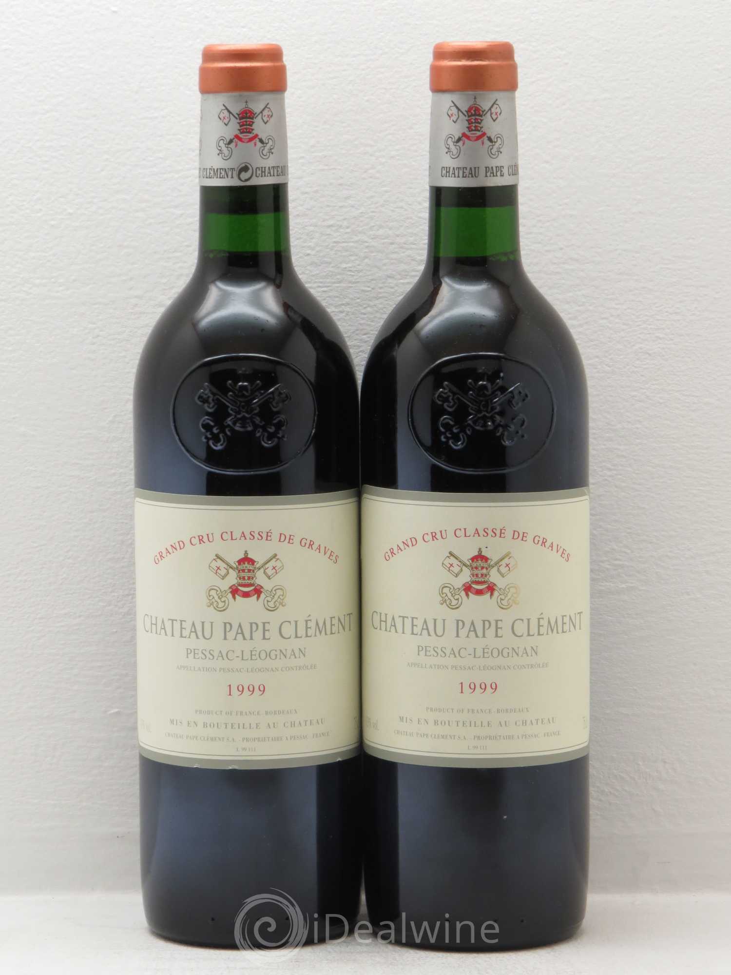 Château Pape Clément Cru Classé de Graves 1999 - Lot de 2 bouteilles - 0