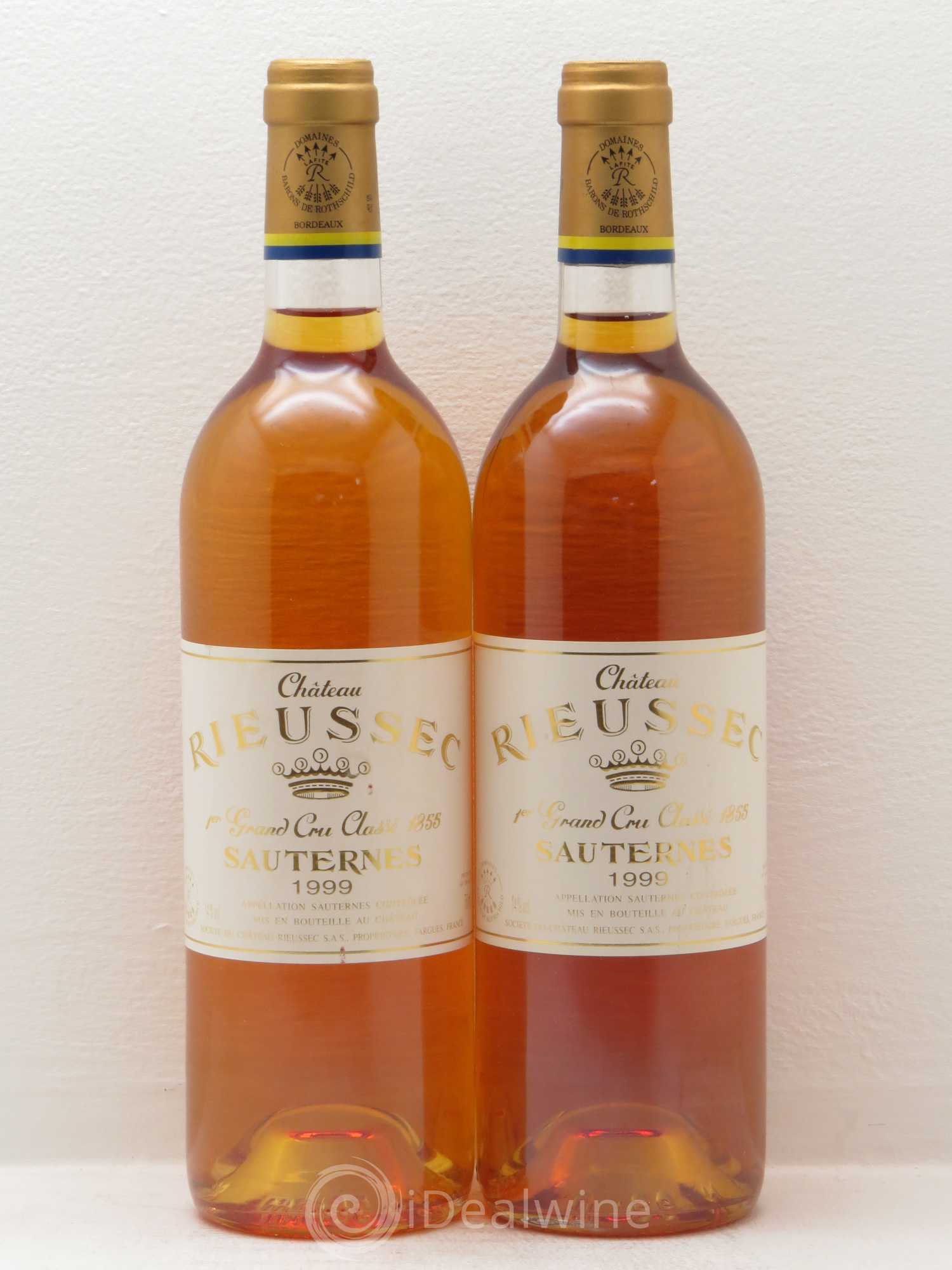 Château Rieussec 1er Grand Cru Classé 1999 - Lotto di 2 bottiglie - 0