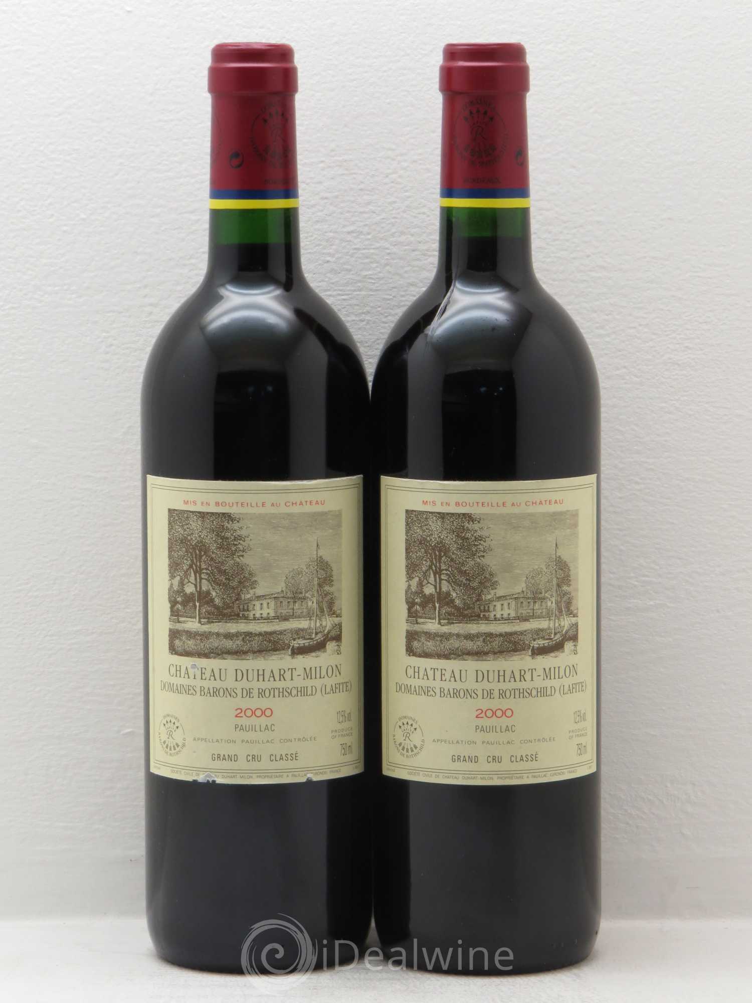 Château Duhart-Milon 4ème Grand Cru Classé 2000 - Lot de 2 bouteilles - 0