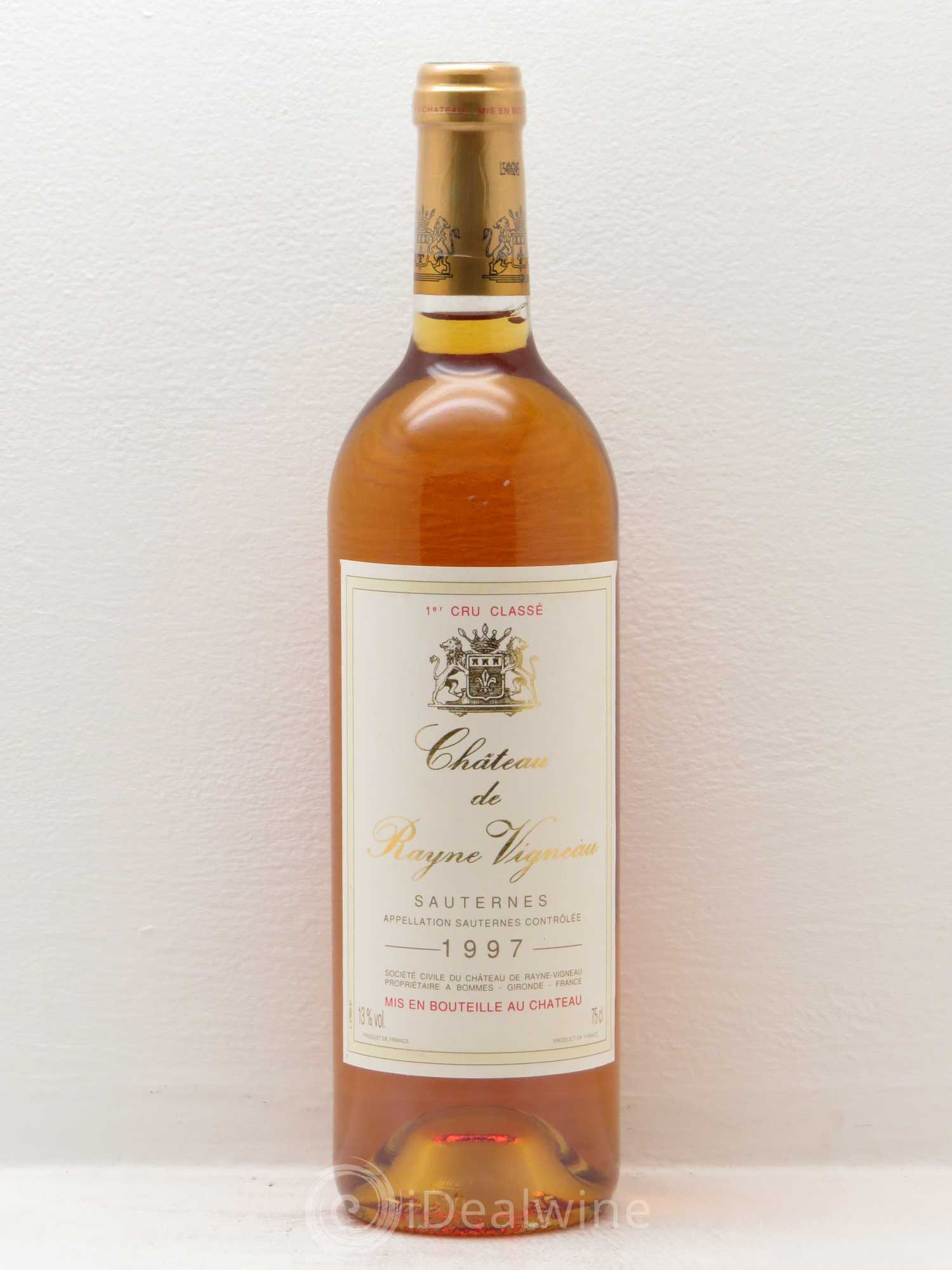 Château de Rayne Vigneau 1er Grand Cru Classé 1997 - Lotto di 1 bottiglia - 0