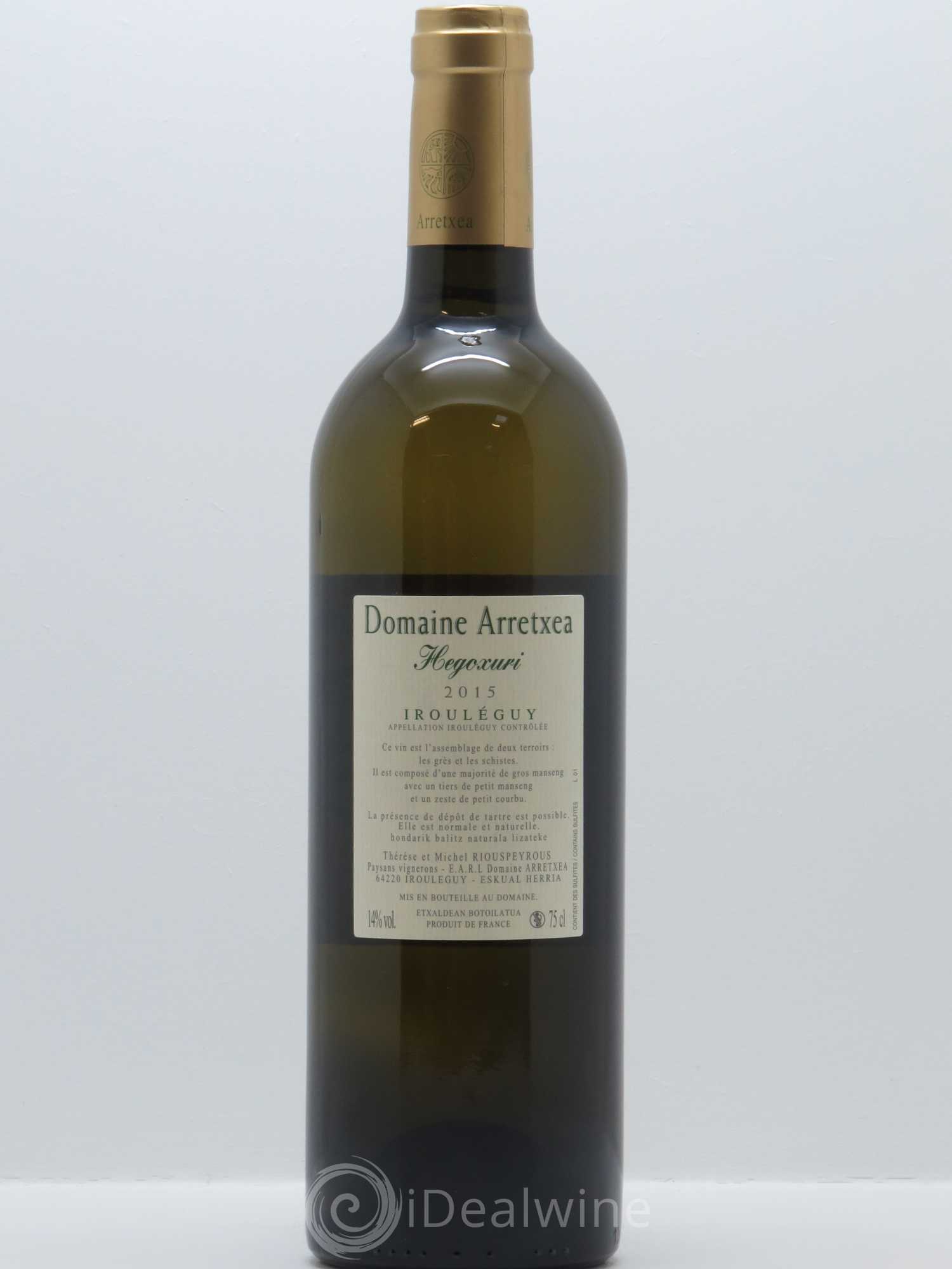 Irouléguy Hegoxuri Arretxea (Domaine) 2015 - Posten von 1 Flasche - 1