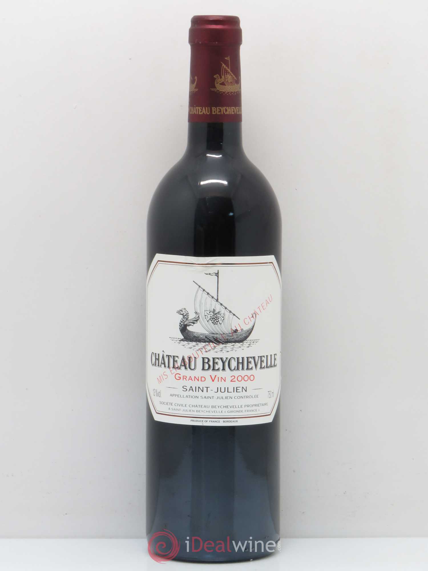 Château Beychevelle 4ème Grand Cru Classé 2000 - Lot de 1 bouteille - 0