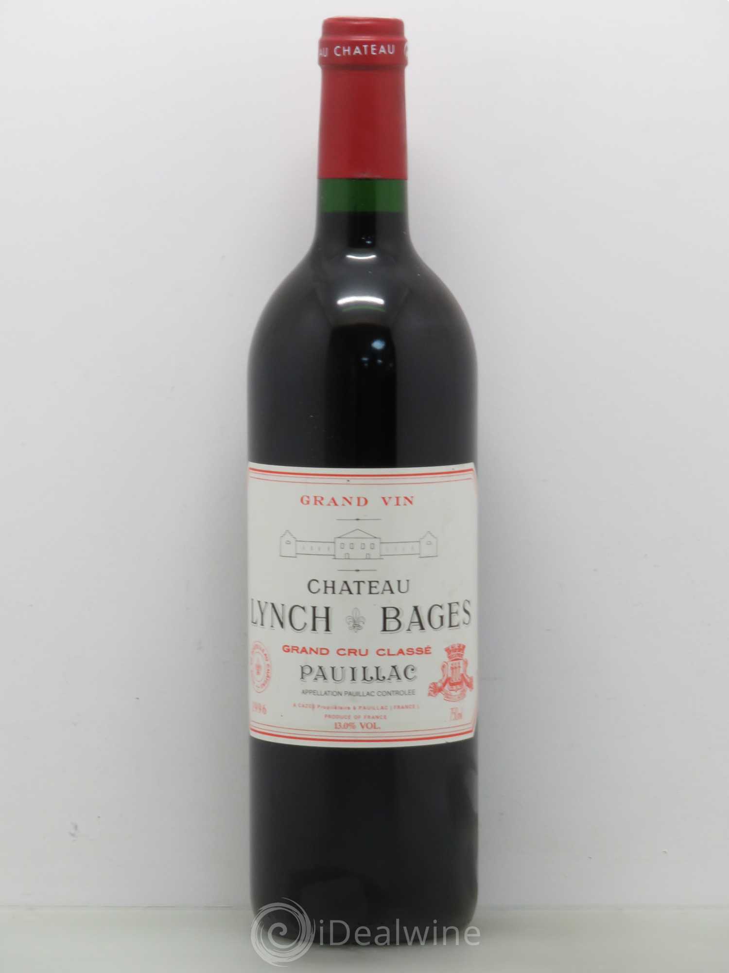 Château Lynch Bages 5ème Grand Cru Classé 1996 - Lot de 1 bouteille - 0