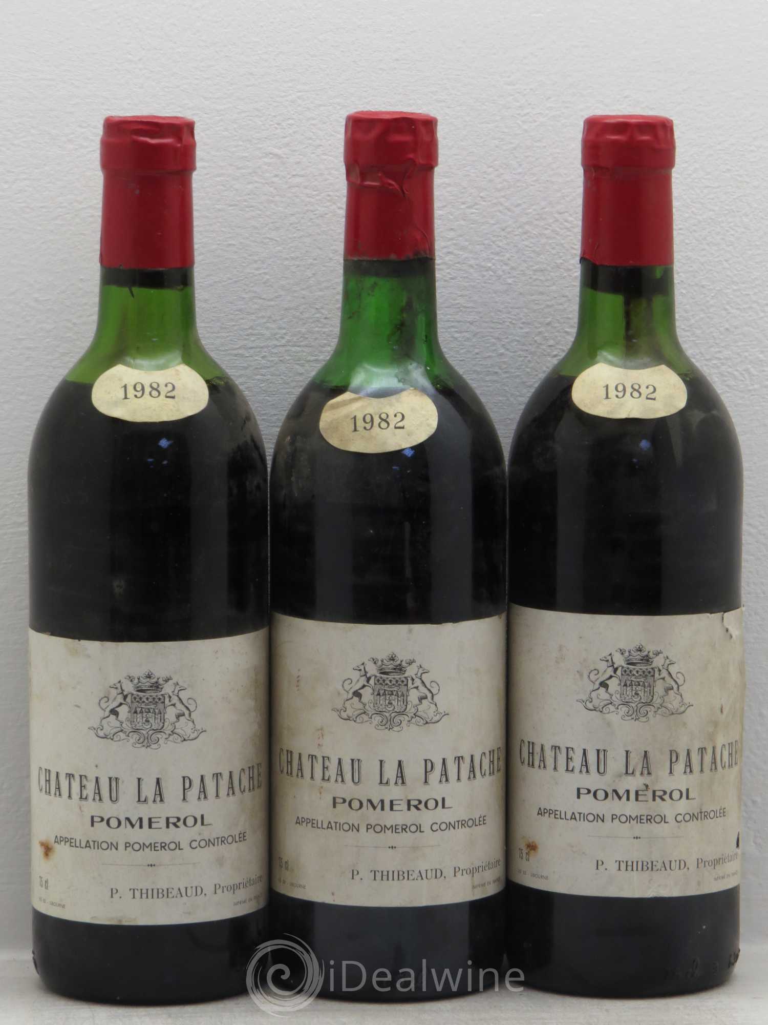 Château la Patache 1982 - Lot de 3 bouteilles - 0