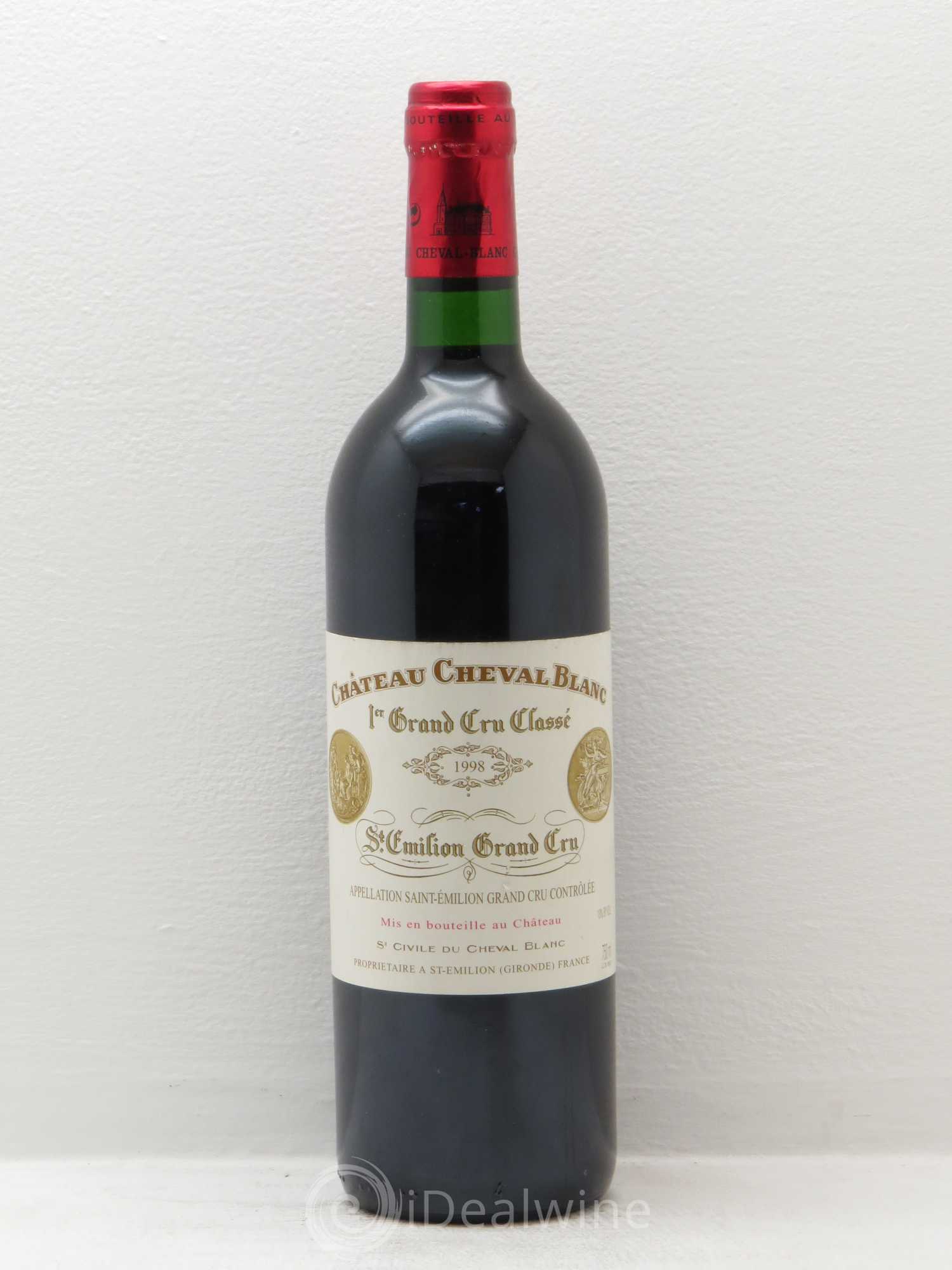 Château Cheval Blanc 1er Grand Cru Classé A 1998 - Lot de 1 bouteille - 0