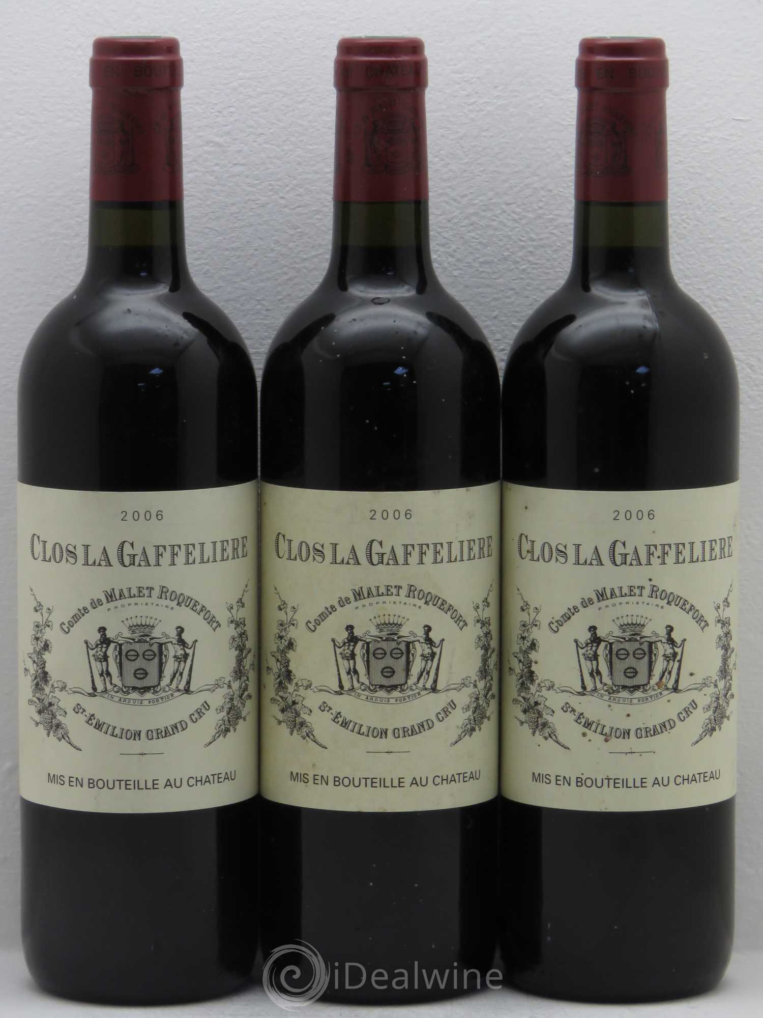 Saint-Émilion Clos la Gaffelière 2006 - Lot de 3 bouteilles - 0
