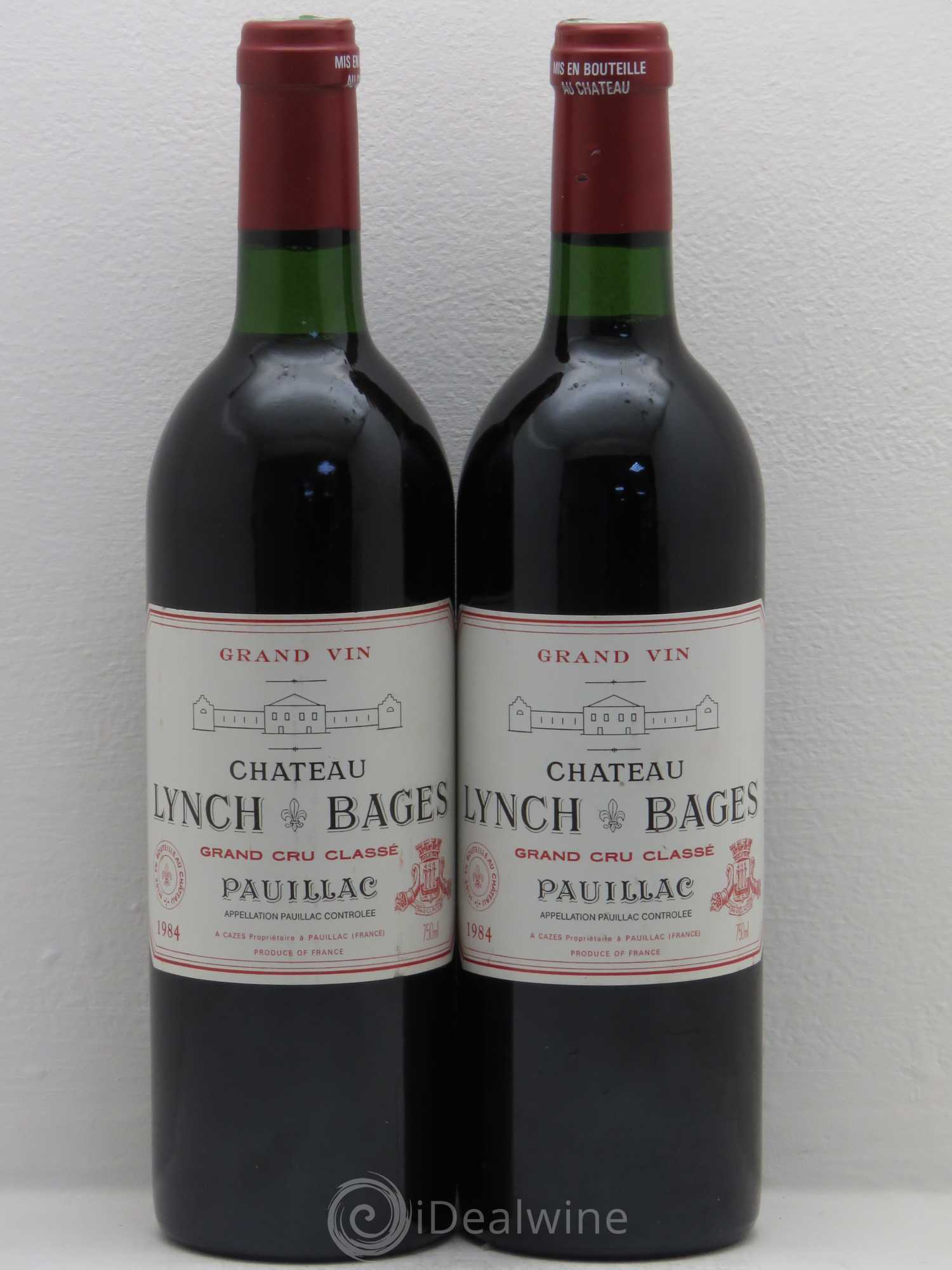 Château Lynch Bages 5ème Grand Cru Classé 1984 - Lot de 2 bouteilles - 0