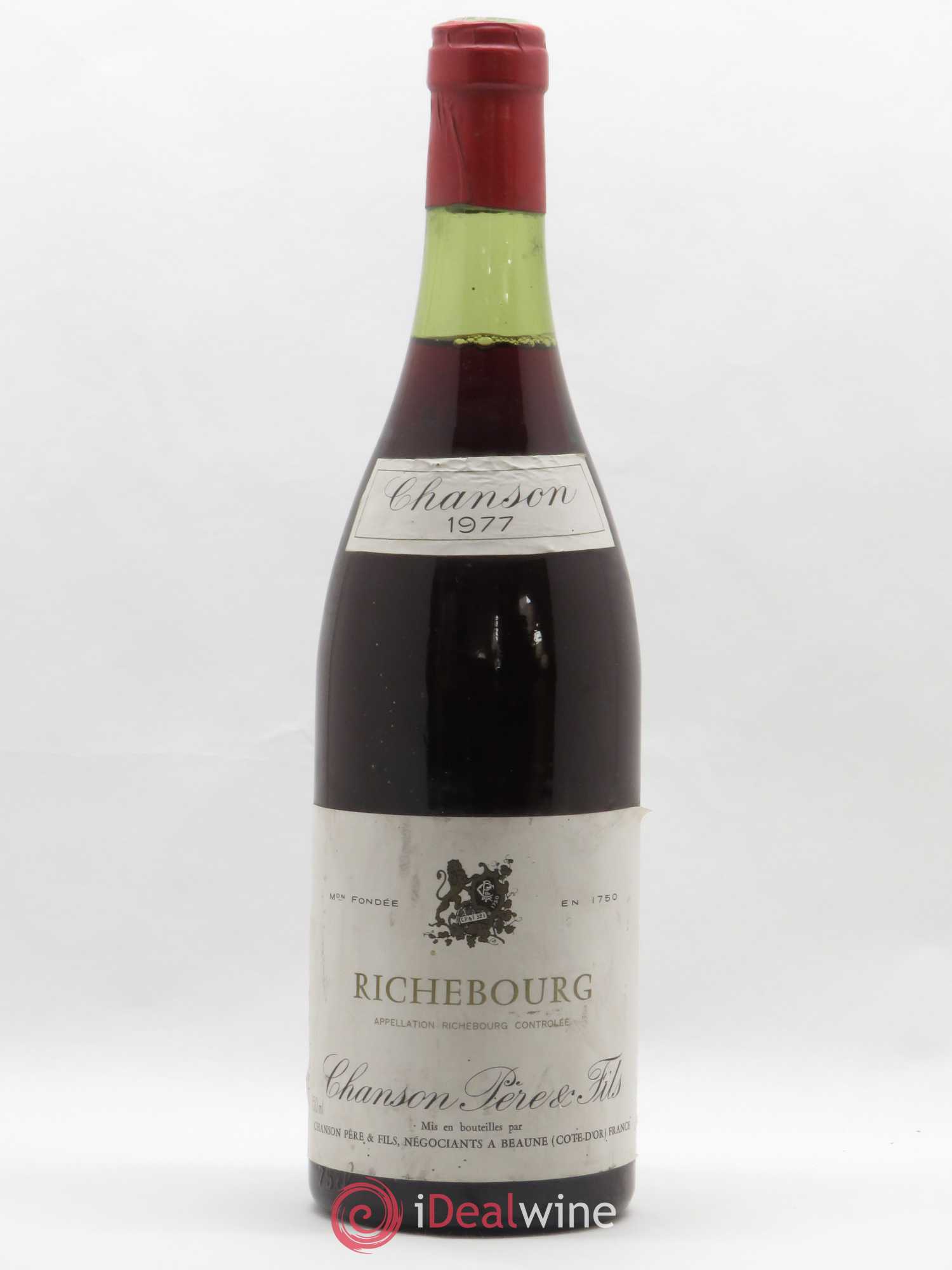 Richebourg Grand Cru Chanson 1977 - Posten von 1 Flasche - 0