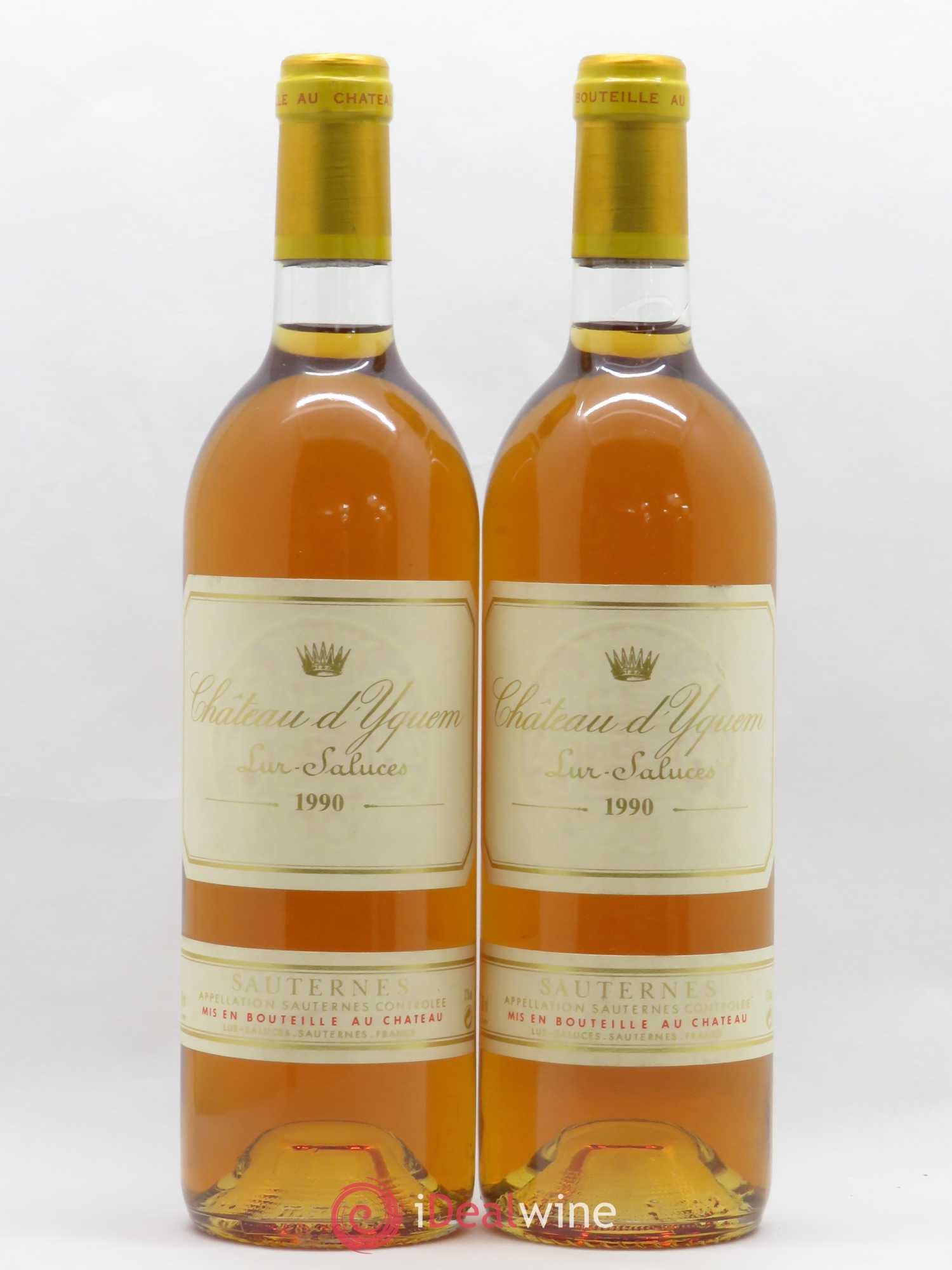 Château d' Yquem 1er Cru Classé Supérieur 1990 - Lotto di 2 bottiglie - 0