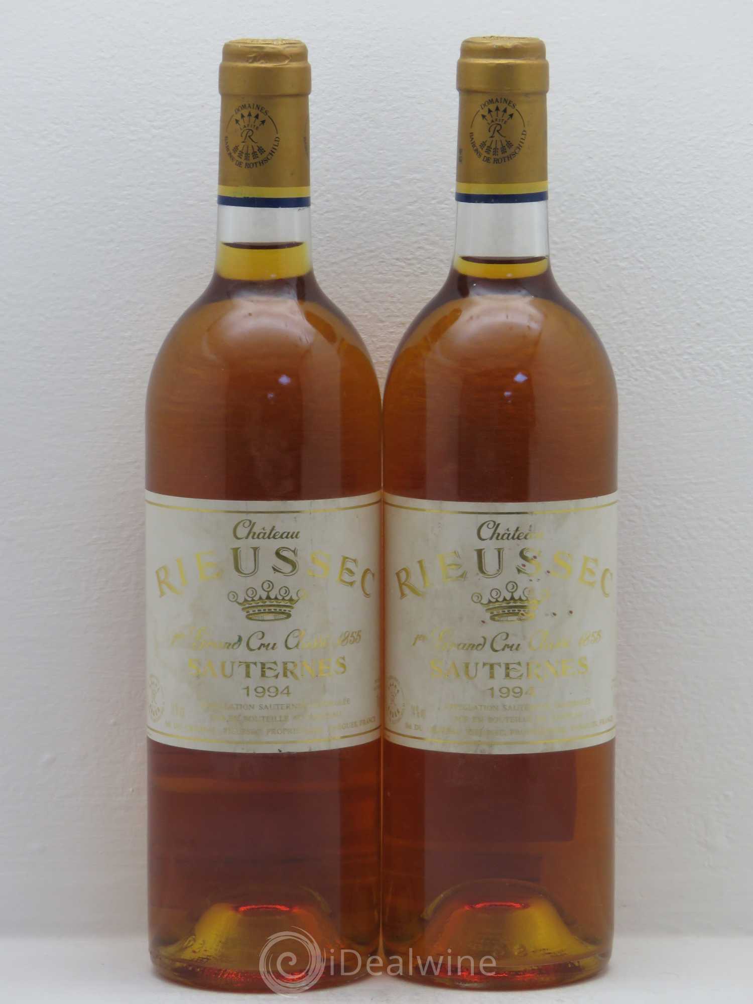 Château Rieussec 1er Grand Cru Classé 1994 - Lotto di 2 bottiglie - 0