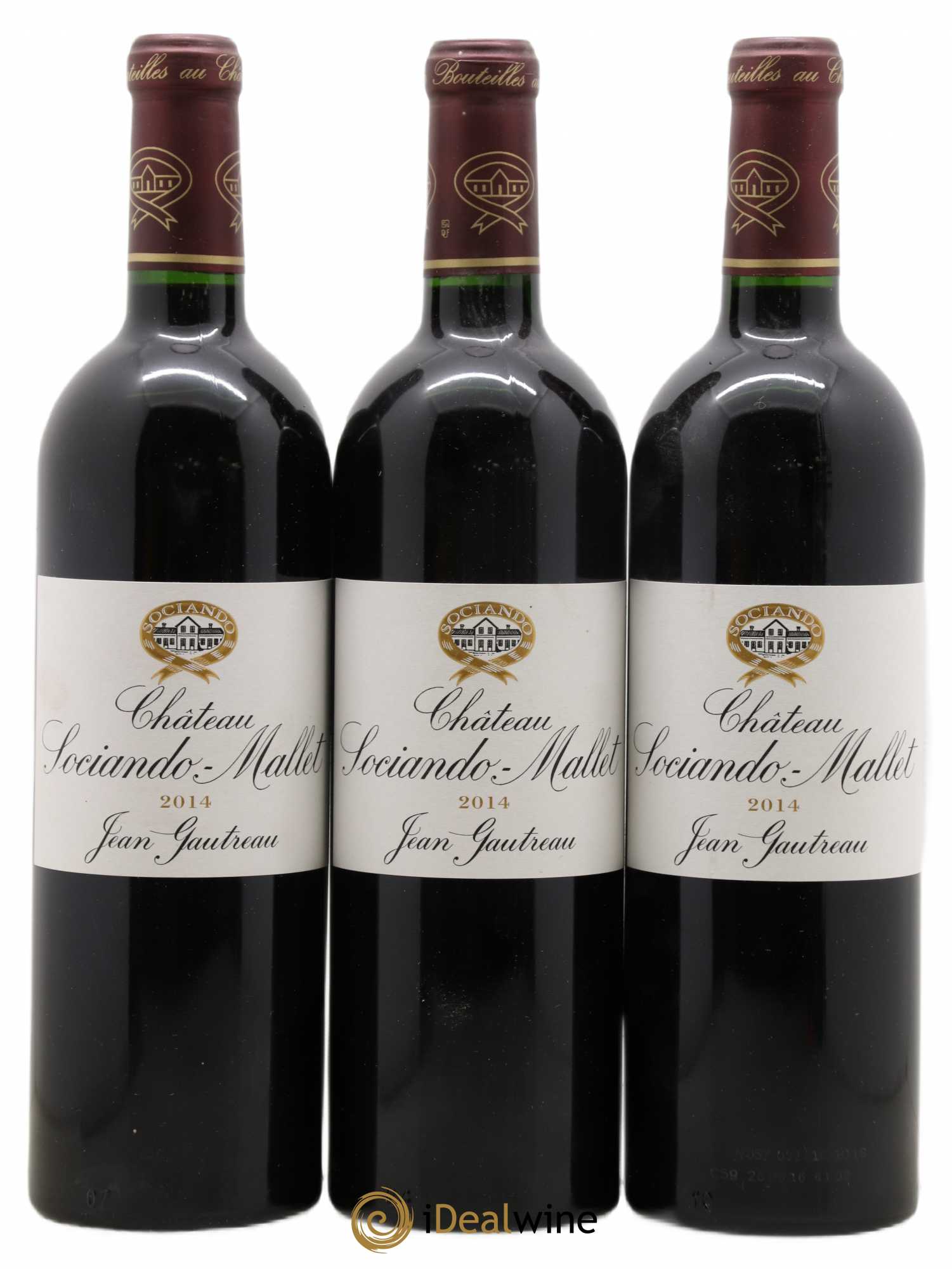 Château Sociando Mallet 2014 - Lot de 3 bouteilles - 0