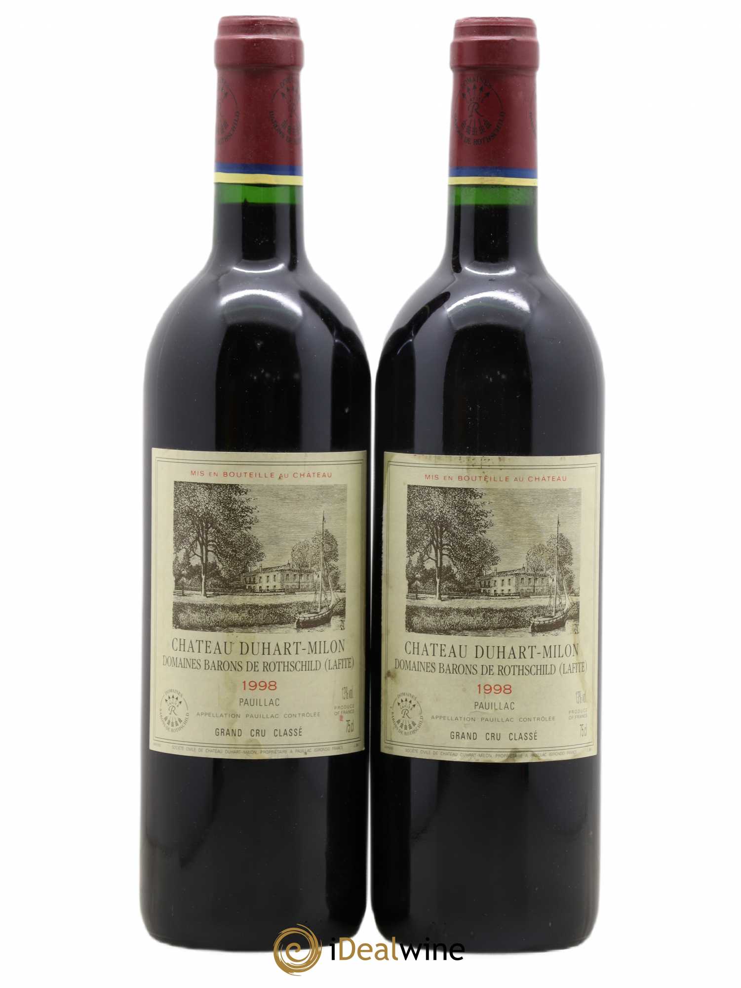 Château Duhart-Milon 4ème Grand Cru Classé 1998 - Lot de 2 bouteilles - 0