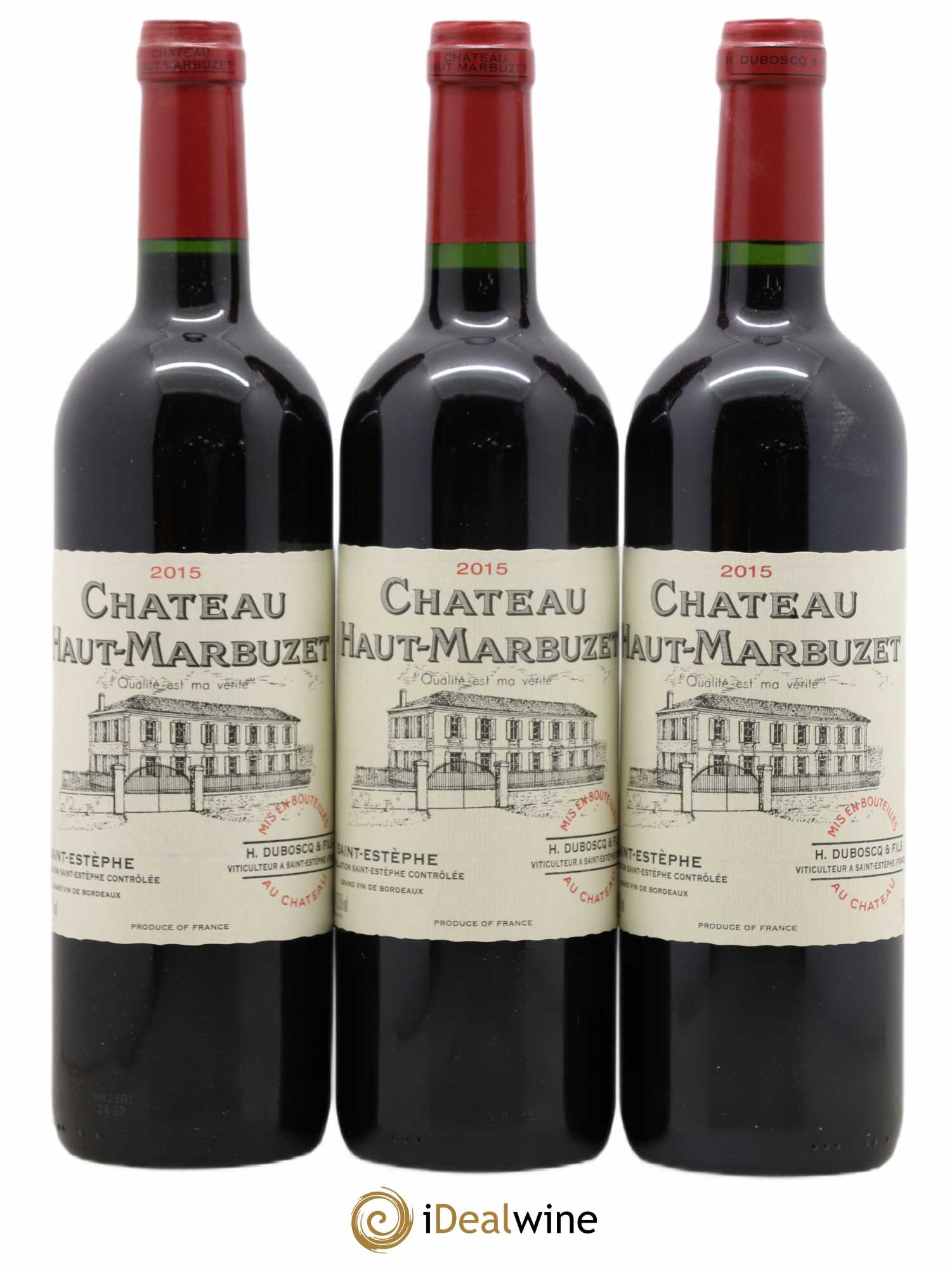 Château Haut Marbuzet 2015 - Lot de 3 bouteilles - 0
