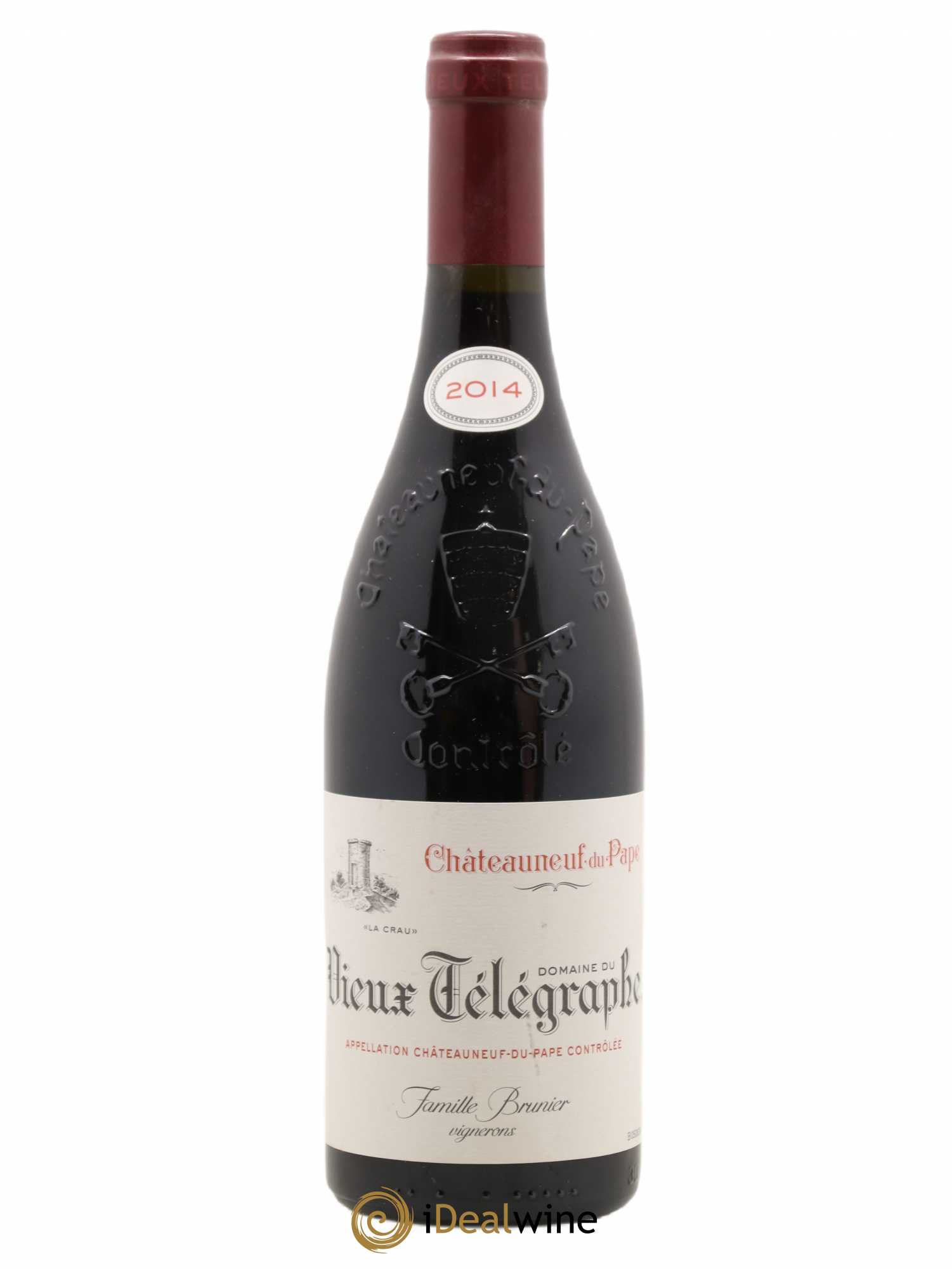 Châteauneuf-du-Pape Vieux Télégraphe (Domaine du) Vignobles Brunier 2014 - Lot de 1 bouteille - 0