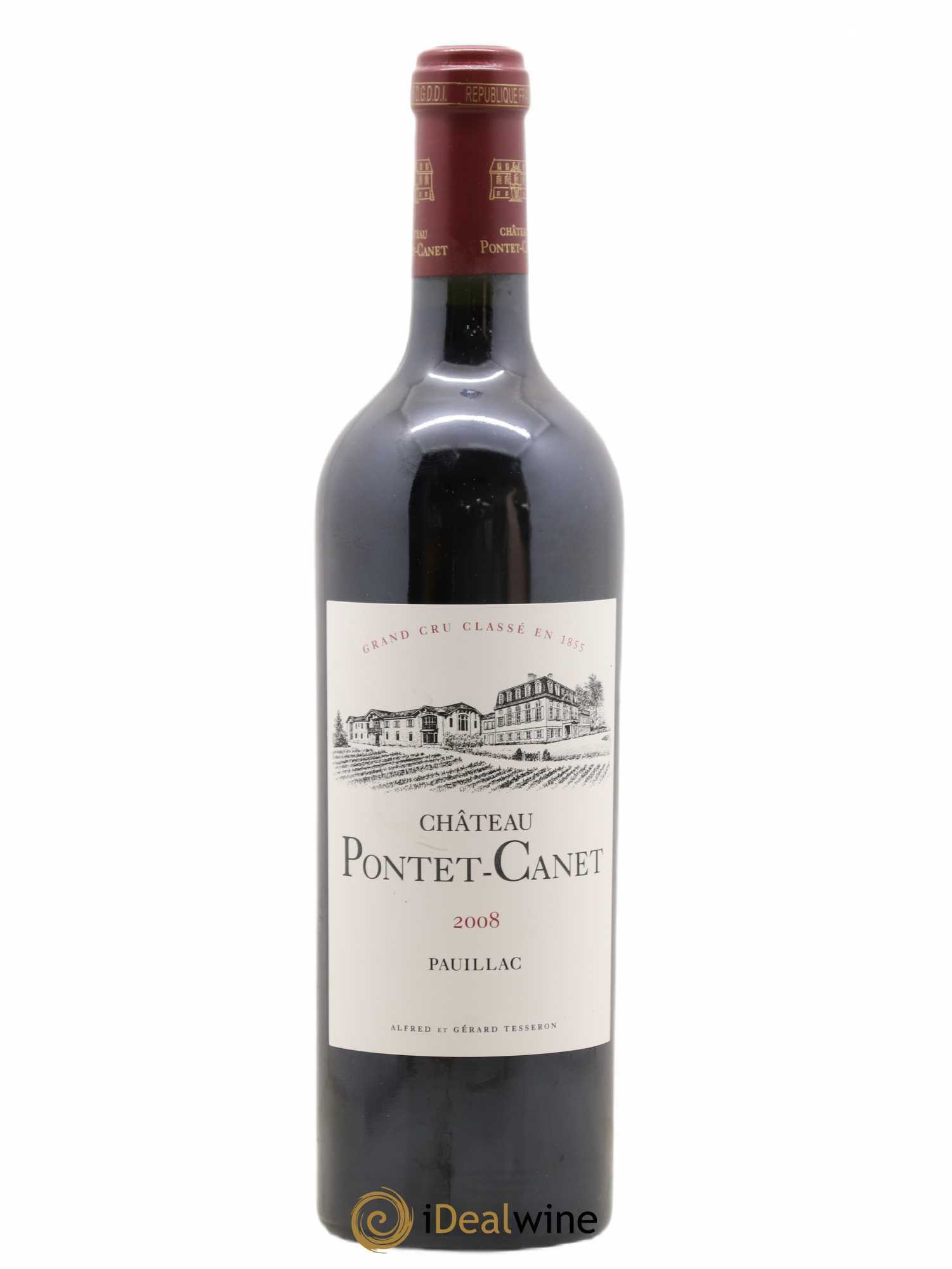 Château Pontet Canet 5ème Grand Cru Classé 2008 - Lot de 1 bouteille - 0