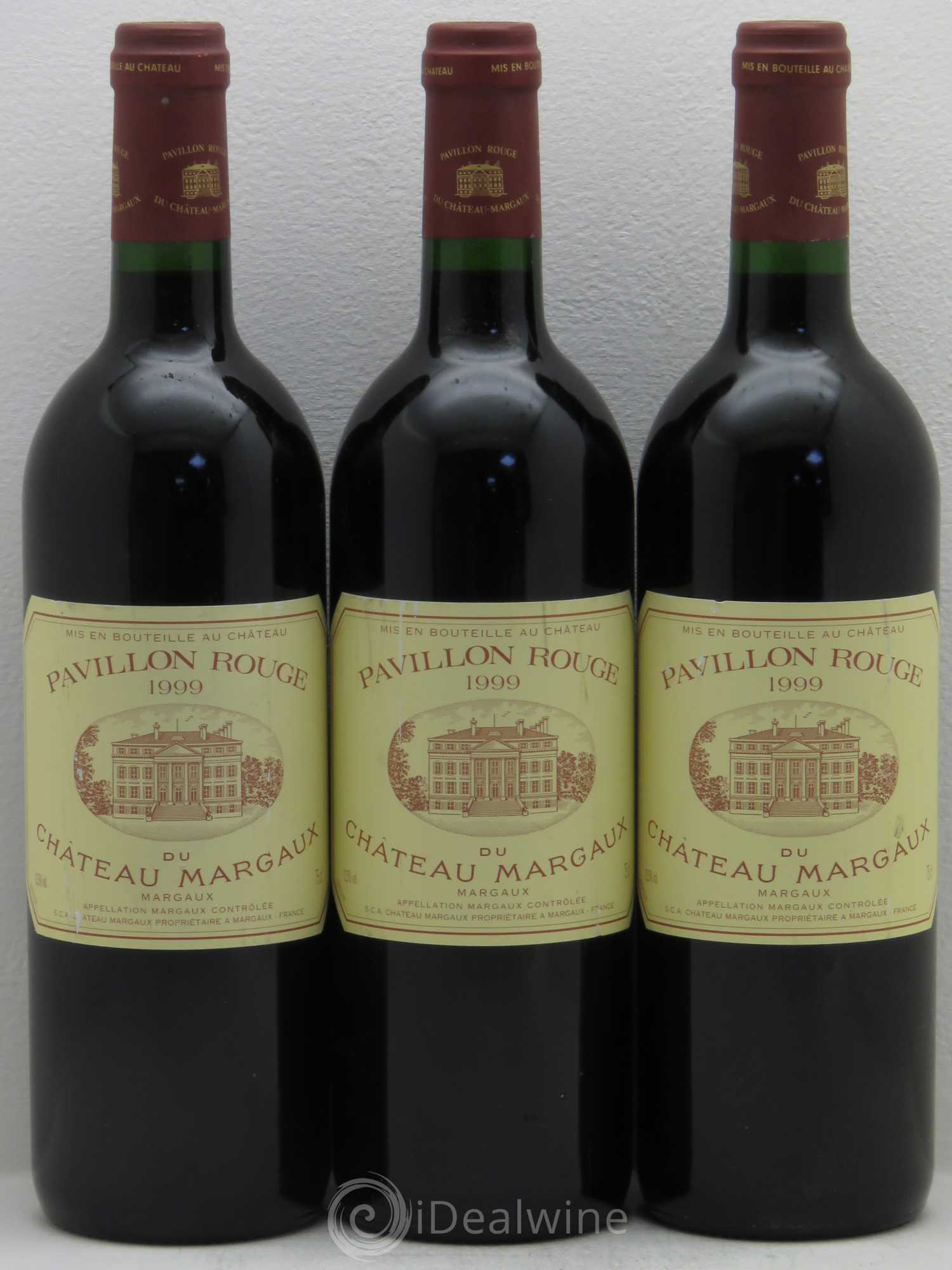 Pavillon Rouge du Château Margaux Second Vin 1999 - Lot de 3 bouteilles - 0