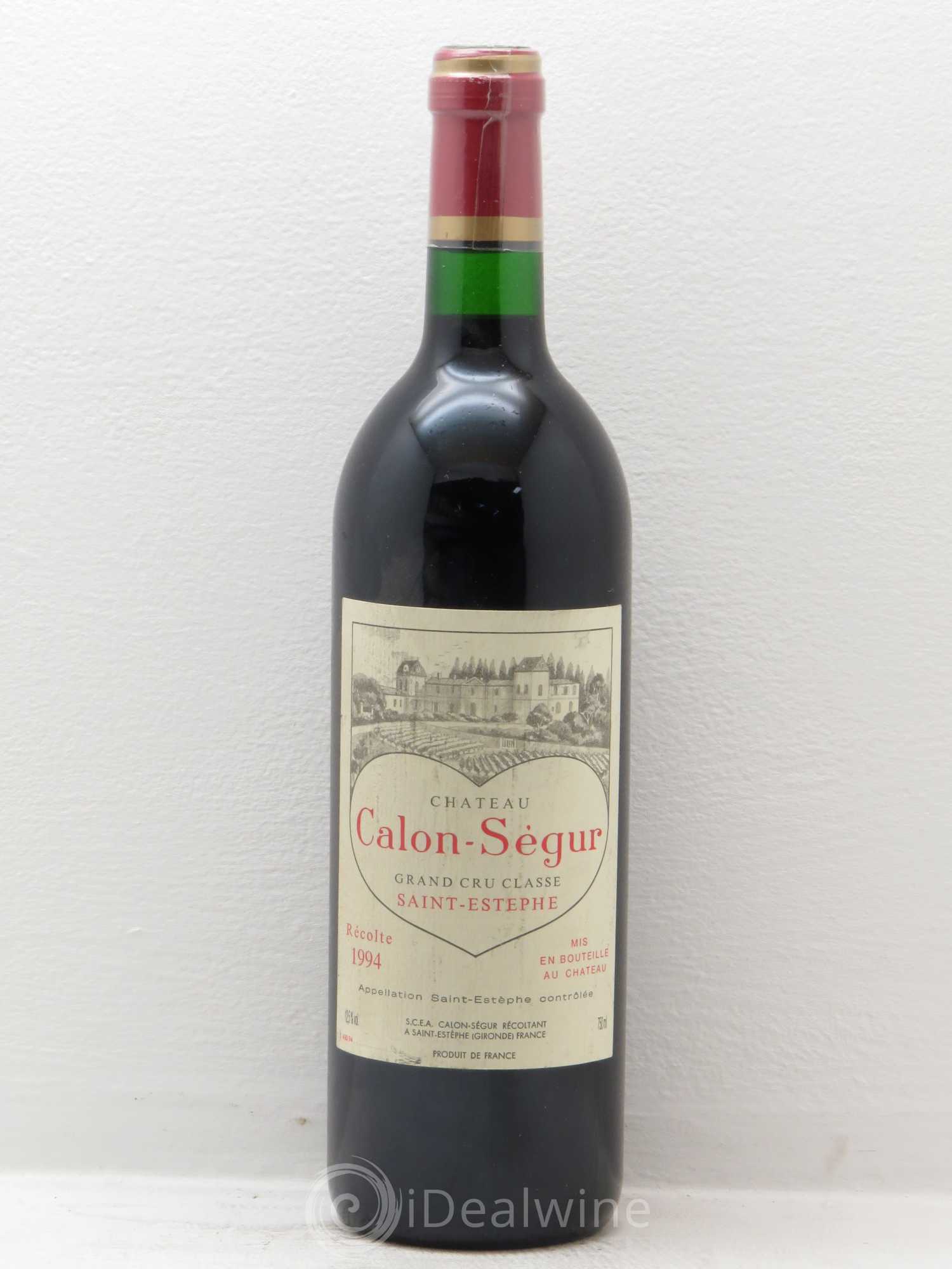 Château Calon Ségur 3ème Grand Cru Classé 1994 - Lot de 1 bouteille - 0
