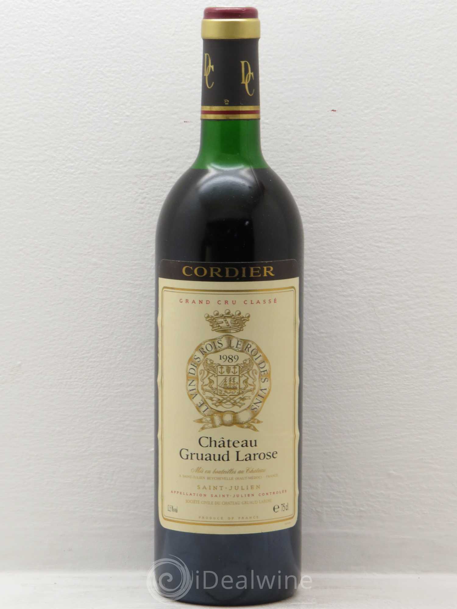 Château Gruaud Larose 2ème Grand Cru Classé 1989 - Lot de 1 bouteille - 0