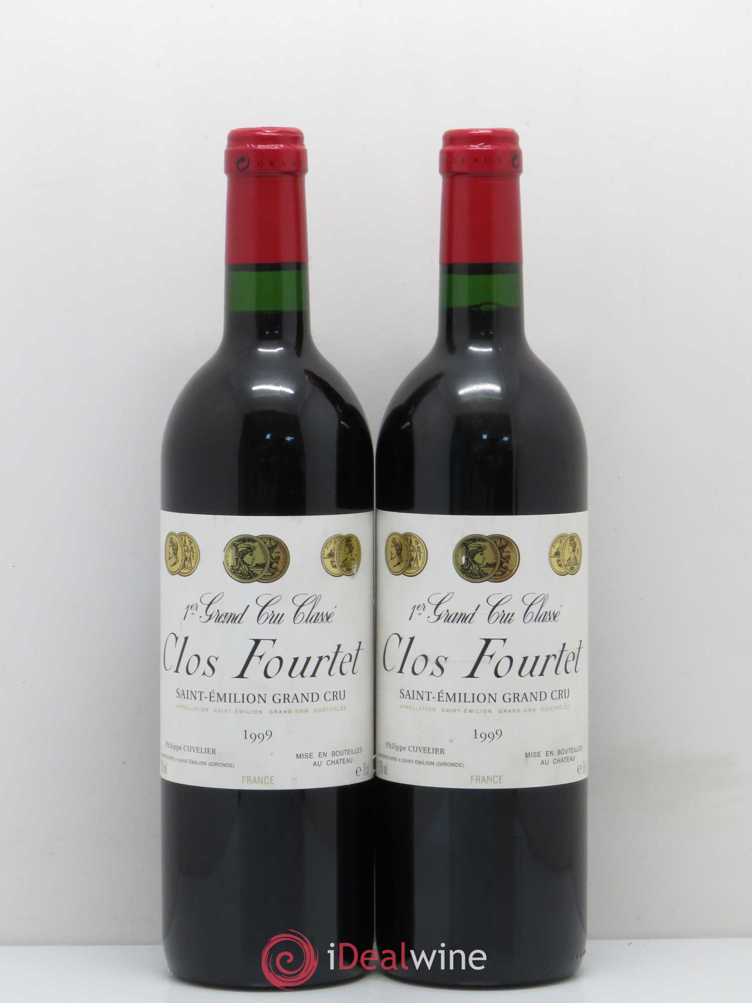 Clos Fourtet 1er Grand Cru Classé B 1999 - Lot de 2 bouteilles - 0