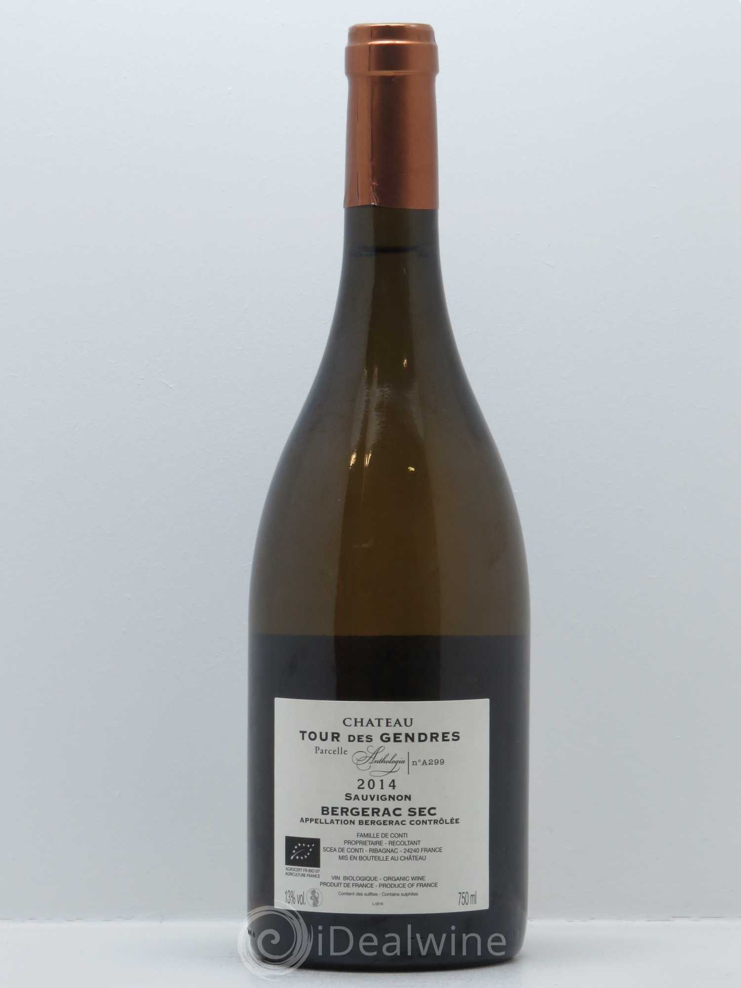 Bergerac Château Tour des Gendres Anthologia Famille de Conti 2014 - Lot de 1 bouteille - 1