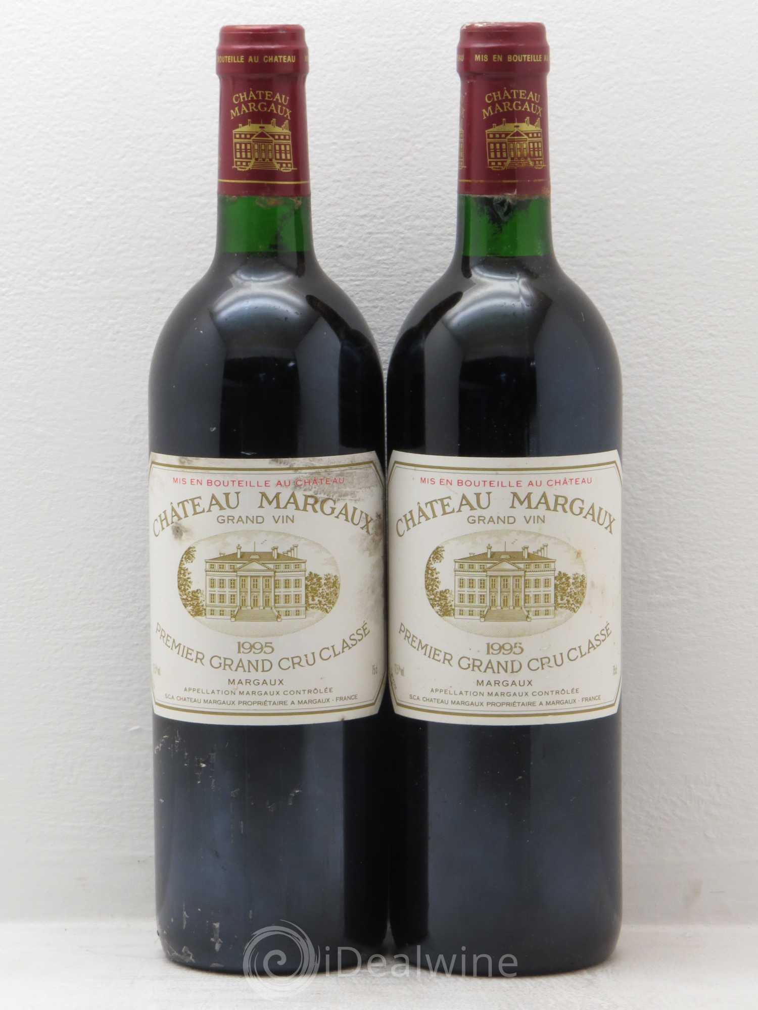 Château Margaux 1er Grand Cru Classé 1995 - Lot de 2 bouteilles - 0