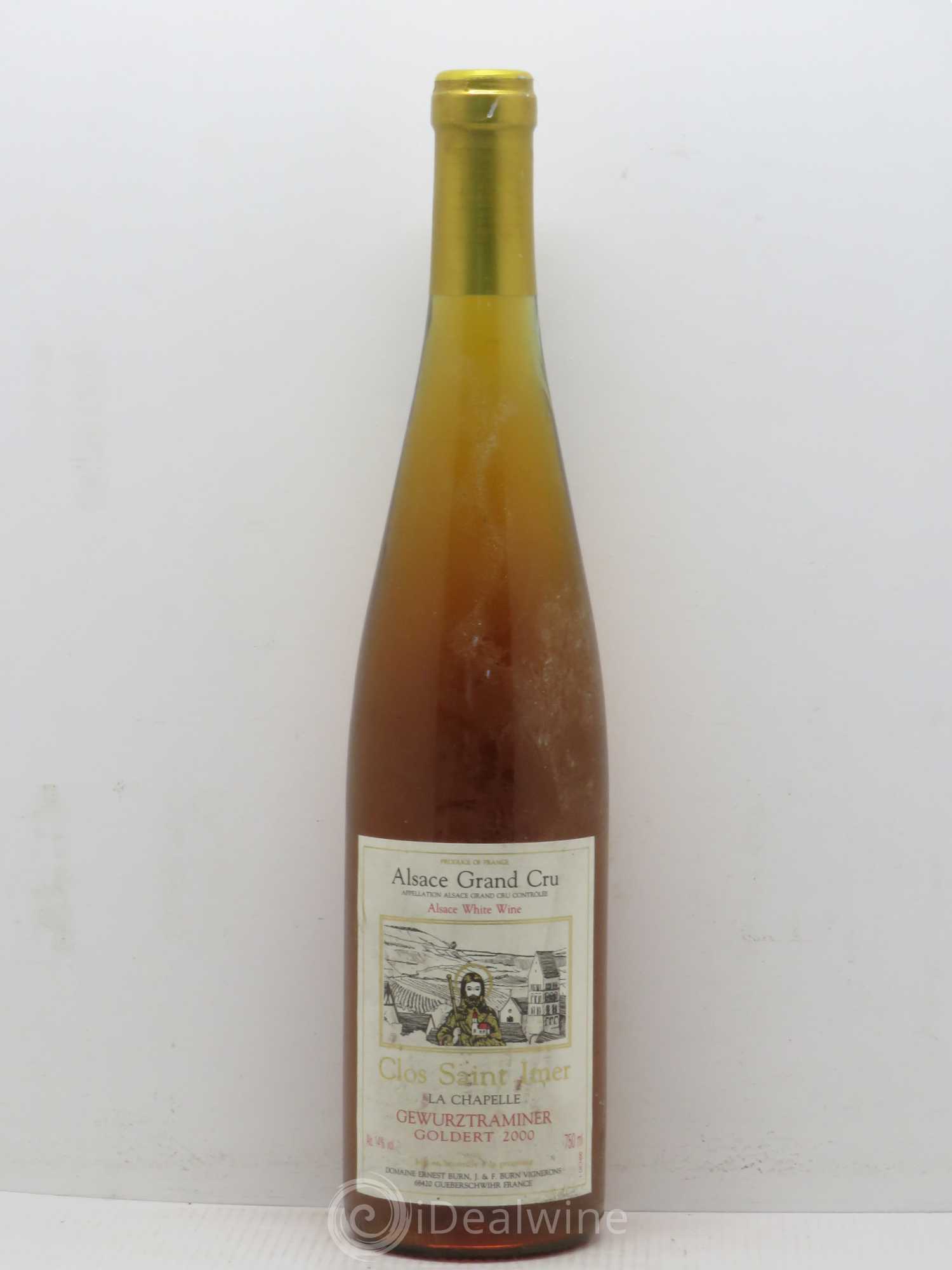 Gewurztraminer Grand Cru Goldert Domaine Clos Saint-Imer 2000 - Posten von 1 Flasche - 0