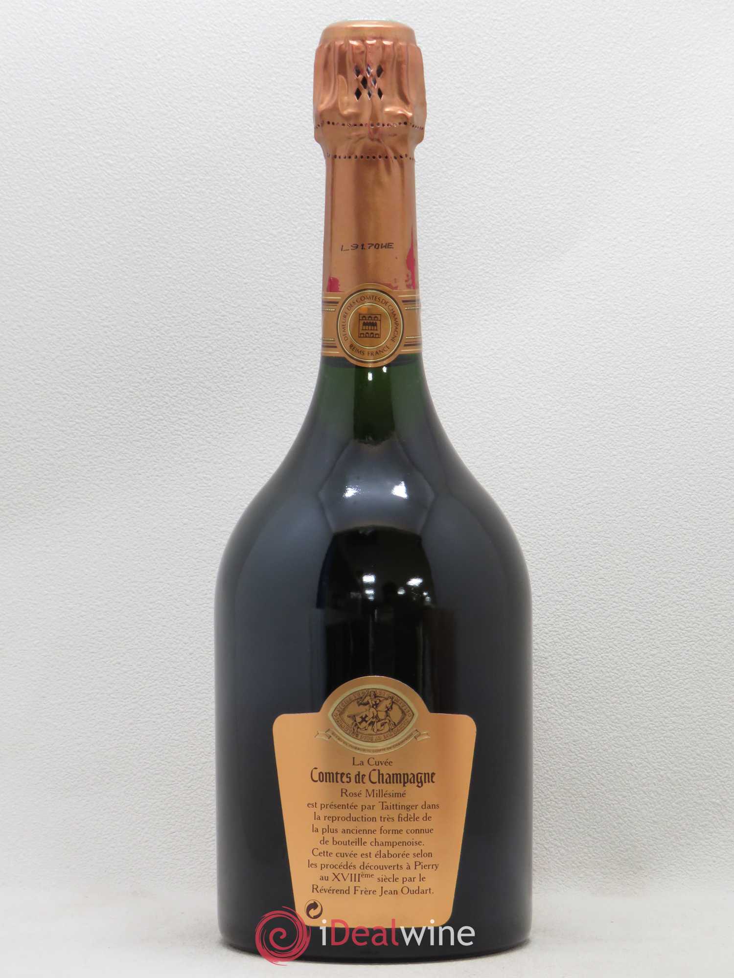 Comtes de Champagne Rosé Grand Cru Brut Taittinger 1995 - Lot de 1 bouteille - 1