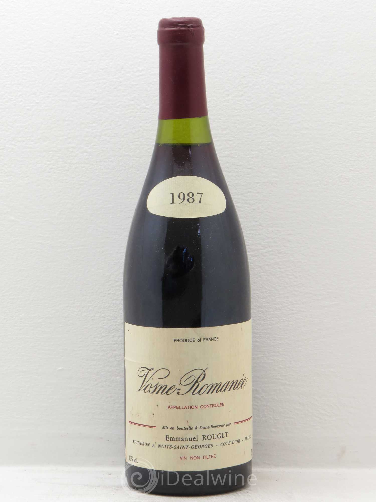 Vosne-Romanée Emmanuel Rouget 1987 - Posten von 1 Flasche - 0